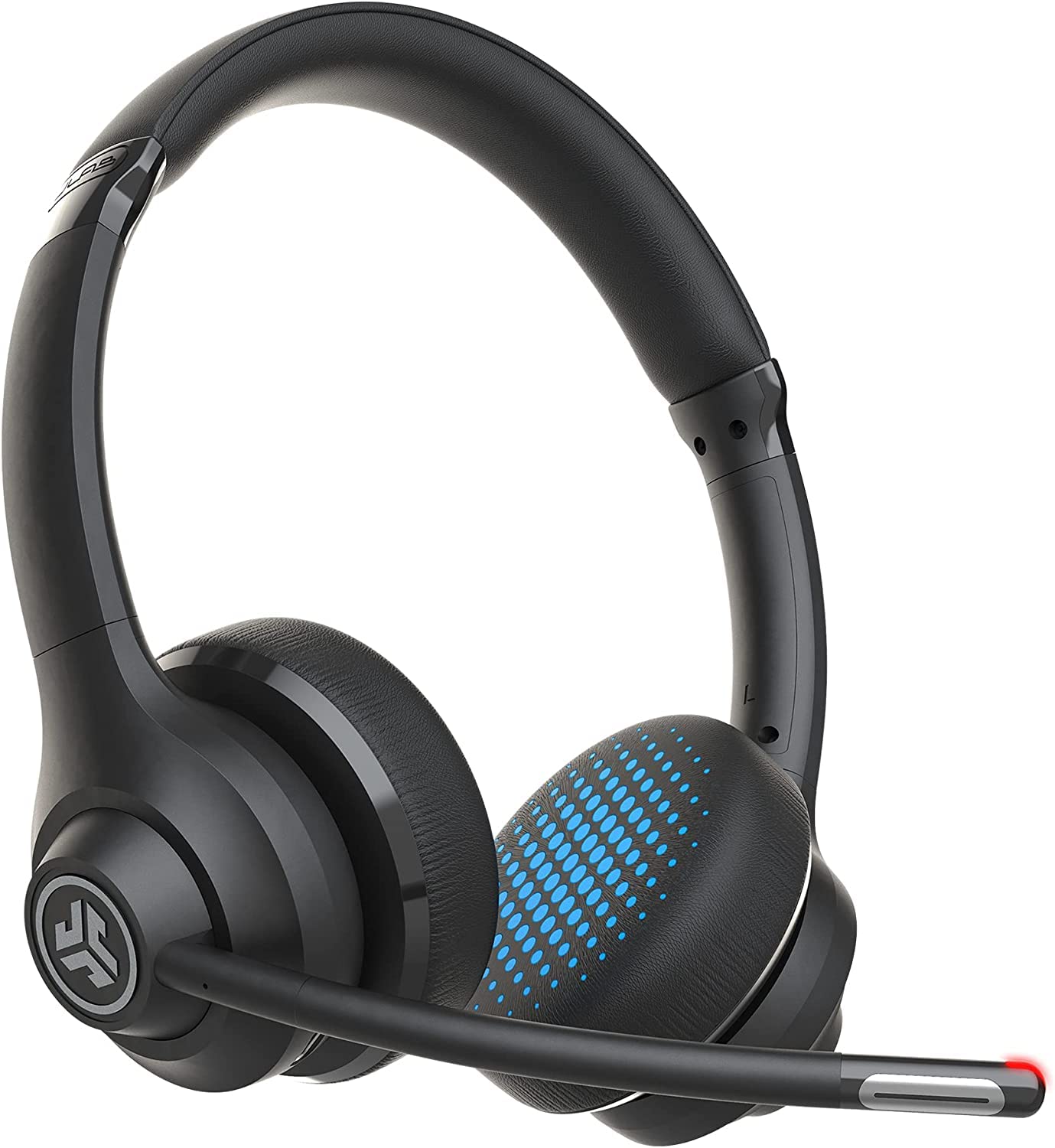 JLab Go Work Wireless Headphones with Mic - 45+ Hour Battery, Bluetooth 5.0 for PC/Laptop/Mobile, Multipoint Connectivity, Wired/Wireless Modes (4 Pack) - Perfect for Remote Work, Online Meetings & Gaming