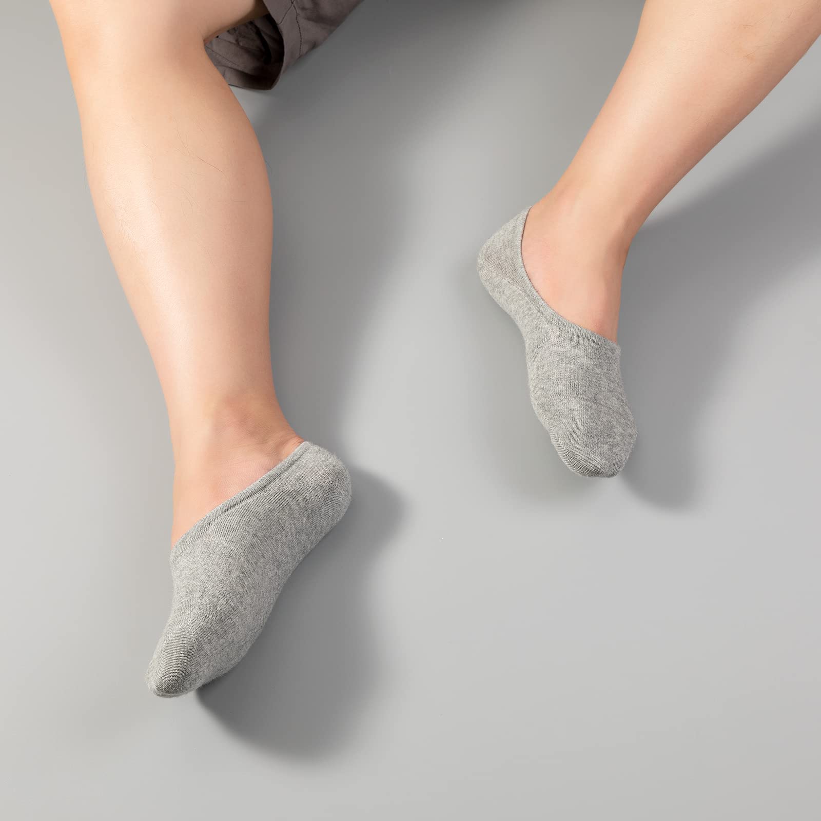 IDEGG No Show Socks for Women & Men - Low Cut Invisible Liner Socks - Anti-Slip Athletic Running Socks - Breathable Casual Socks for Sneakers, Loafers & Dress Shoes - Perfect for Workouts, Office & Daily Wear