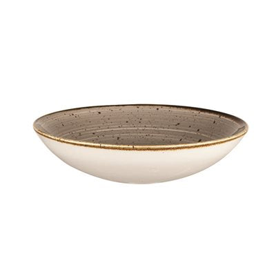 Churchill Stonecast 40 Oz Coupe Bowl Set - 12-Piece Case in Elegant Peppercorn Grey | Durable Stoneware Serving Bowls for Soup, Salad, Pasta & Dessert | Perfect for Restaurants, Catering & Home Dining