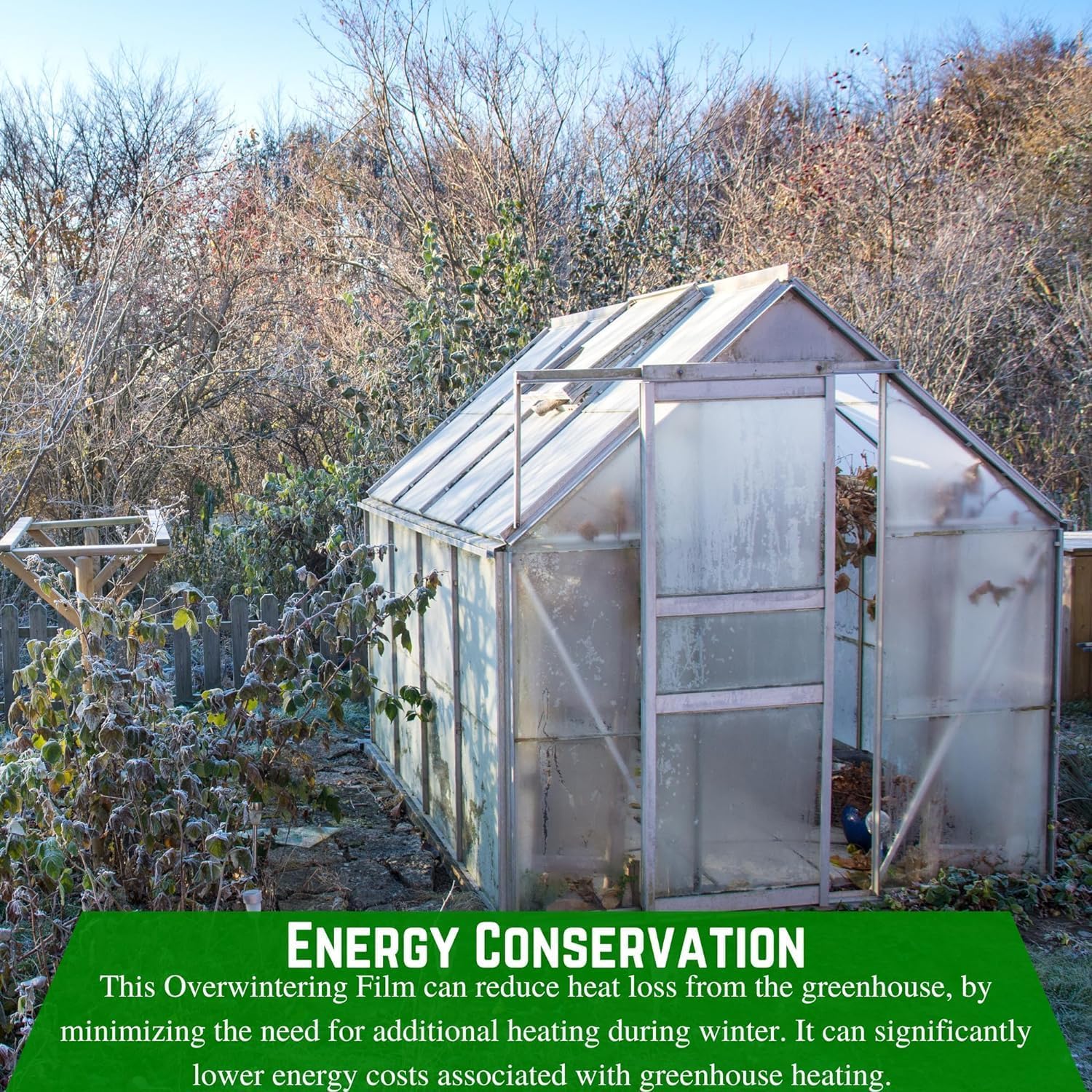 Premium 6 Mil Clear Plastic Film for Greenhouses & Overwintering - 24' x 100' Durable Protective Sheeting - Ideal for Plant Protection, Crop Cover & Winter Gardening