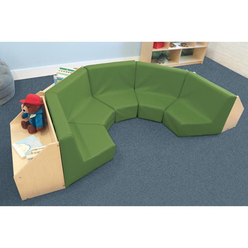 5-Section Reading Nook - Cozy Book Corner for Kids & Adults - Perfect for Bedrooms, Living Rooms & Home Libraries