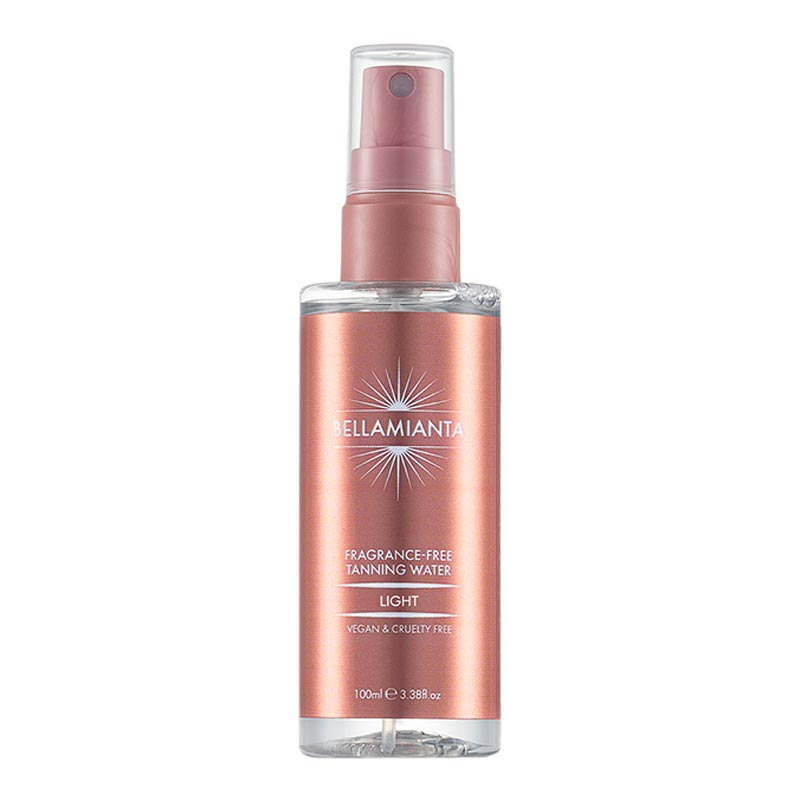 Bellamianta Fragrance Free Tanning Water - Natural Self Tanner for a Sun-Kissed Glow | Perfect for Sensitive Skin & Everyday Use