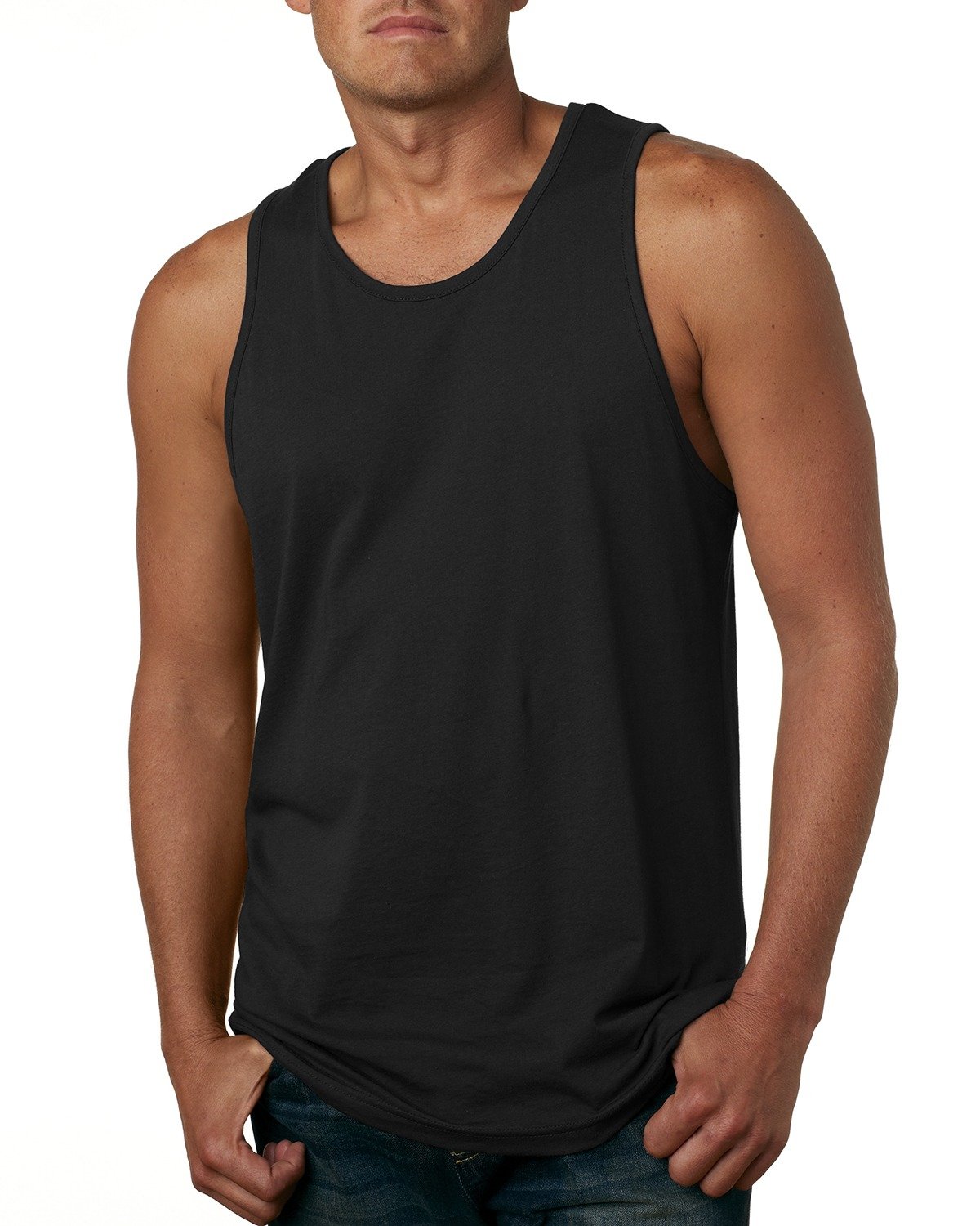 Next Level Premium Jersey Tank for Men - Soft & Comfortable Sleeveless Shirt (Style 3633) - Perfect for Gym, Workout & Casual Wear