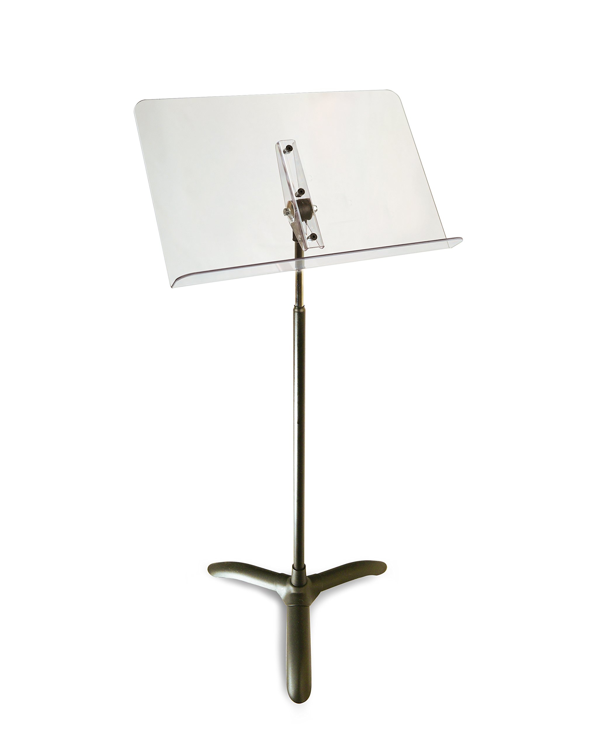 Manhasset Symphony 48 Clear Desk Stand Music Holder - Adjustable Sheet Music Stand for Musicians, Students & Performers (1SKB-CS22SKB) | Perfect for Piano, Violin, Choir & Orchestra Practice