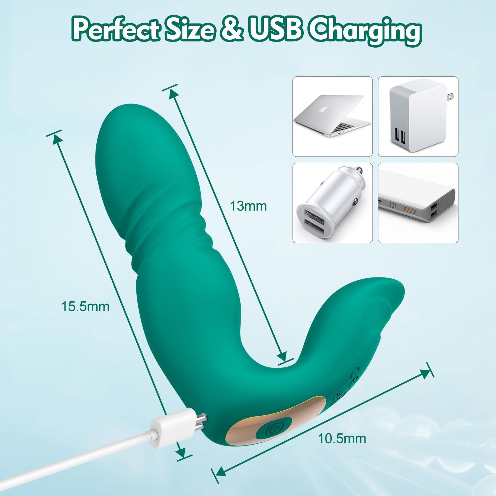 **Thrusting Wearable G-Spot & Clitoral Vibrator for Women – Remote Control APP Butterfly Panty Vibrator with 7 Thrusting & 7 Vibration Modes, Couples Sex Toy for Clitoral & Anal Stimulation – Perfect for Solo Play & Intimate Couples Game Nights**