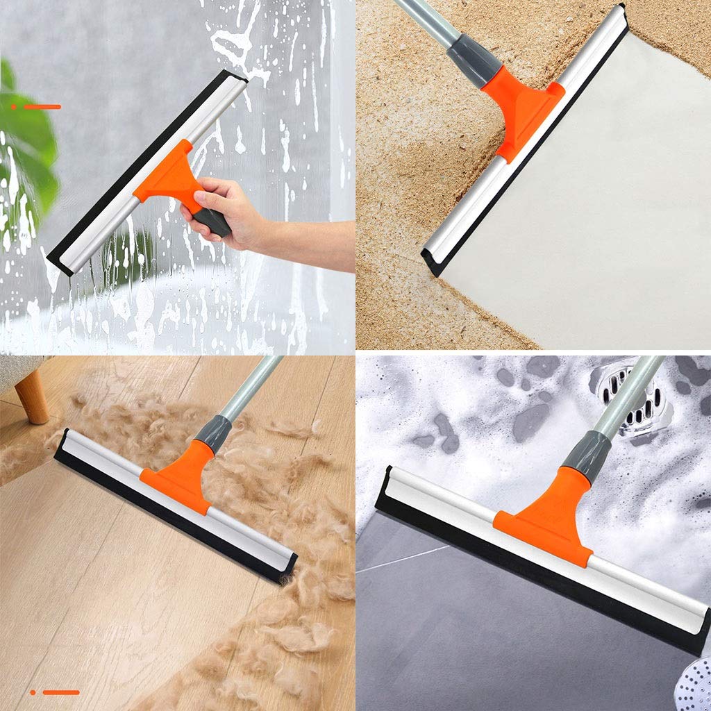 85-135CM Shower Squeegee & Window Cleaning Kit with Extension Pole - All-Purpose Glass Cleaner for High Windows, Bathroom, and Outdoor Use (5-Piece Set)