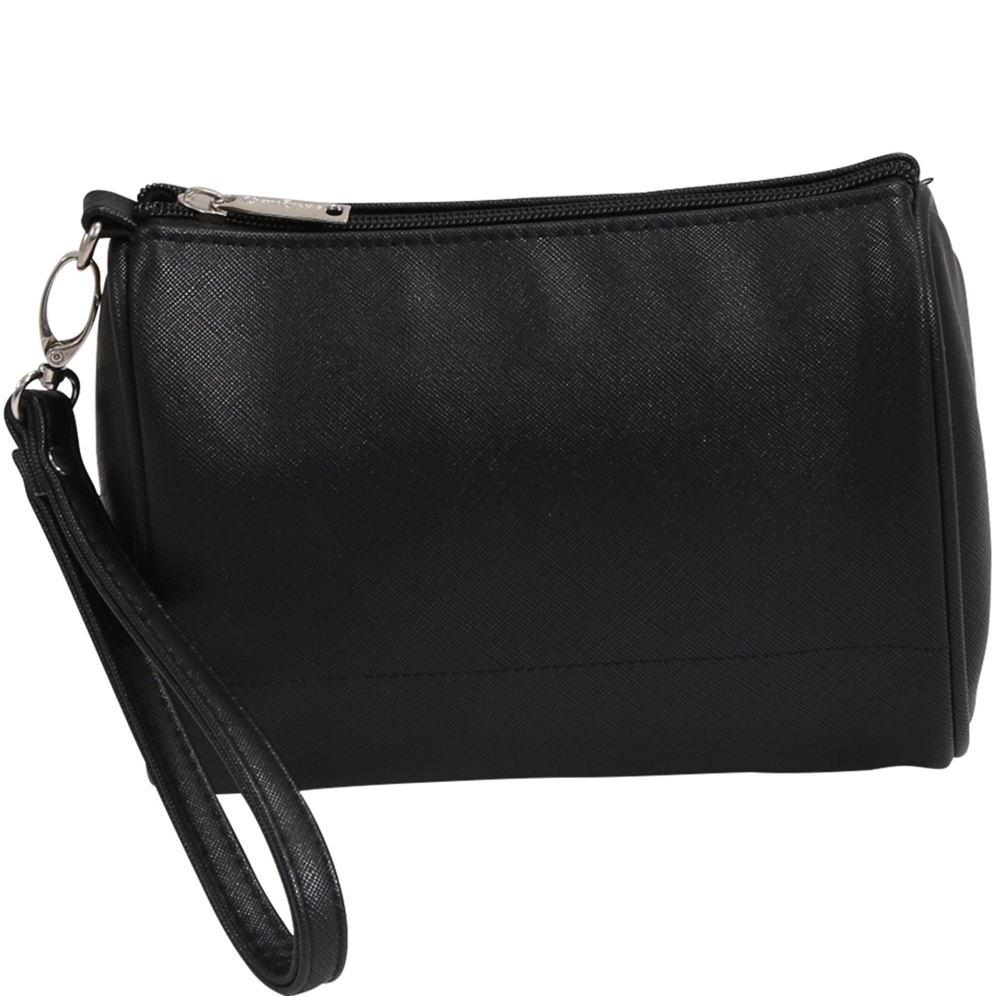 Primeware Shirley Temple Large Touch Up Insulated Cosmetic Bag for Makeup & Travel - Black Birmingham - Perfect for On-the-Go Touch Ups, Travel Essentials & Cosmetics Storage