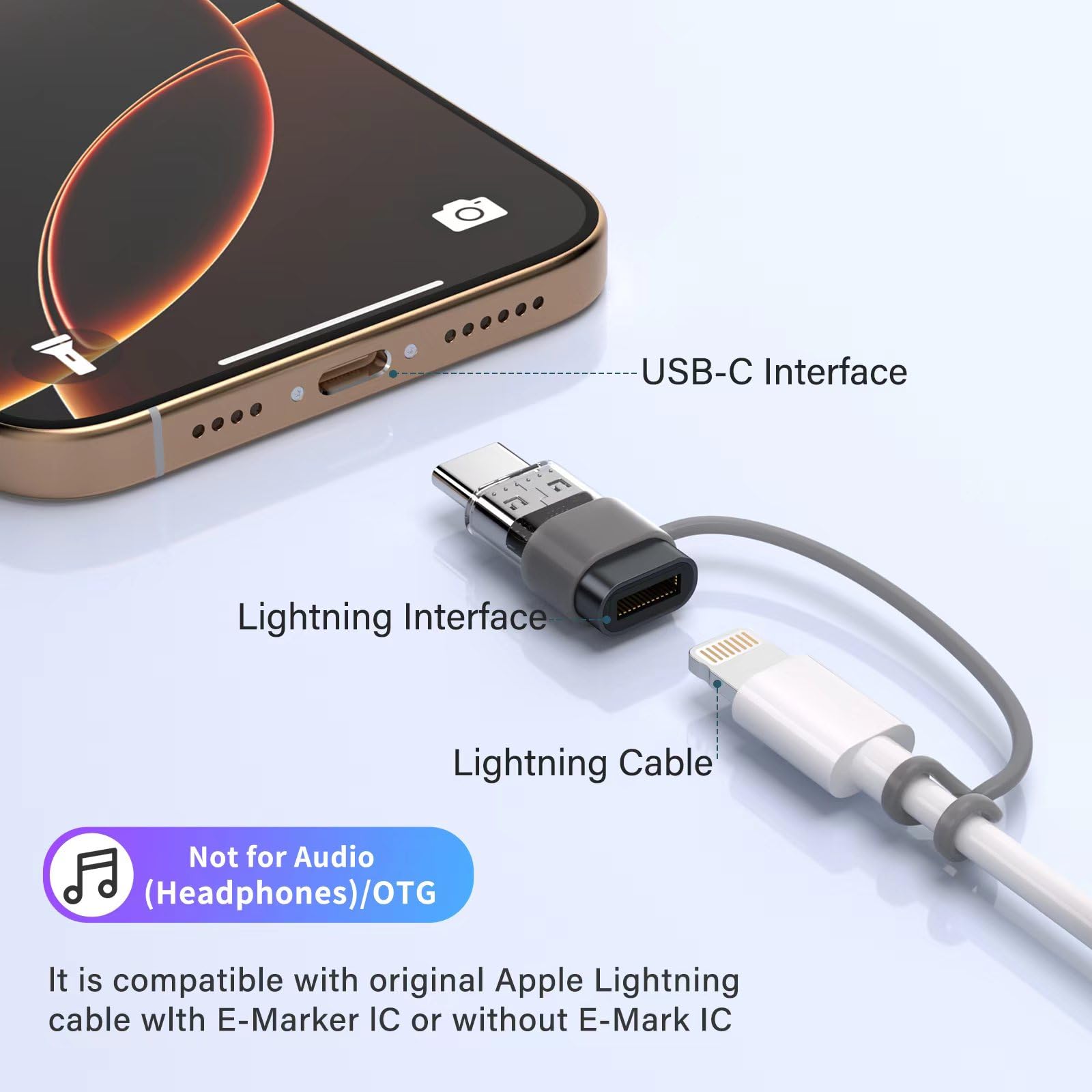 4 Pack Lightning to USB C Adapter - Fast Charging & Data Sync for iPhone 15/16 Pro/Pro Max/Plus, Samsung S24/S23, iPad Air, Nintendo Switch - Compatible with iPhone 15 Charger & Type C Devices (Black) - Perfect for Travel, Office & Home Charging Solutions