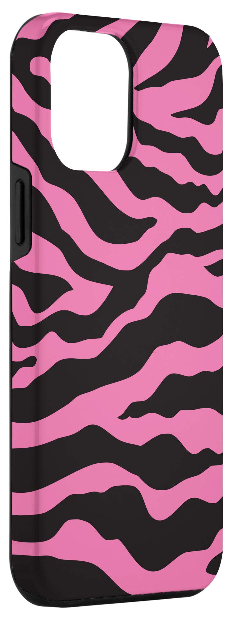 iPhone 12 Pro Max Case - Pink Tiger Print Stripe Pattern Protective Cover for Women & Girls | Perfect for Everyday Use, Travel & Gift Giving
