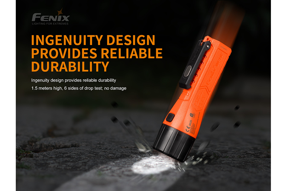 Fenix WF11E Intrinsically Safe Flashlight - Explosion Proof LED Work Light for Hazardous Areas | Perfect for Oil Rig, Mining, Chemical Plant & Emergency Use