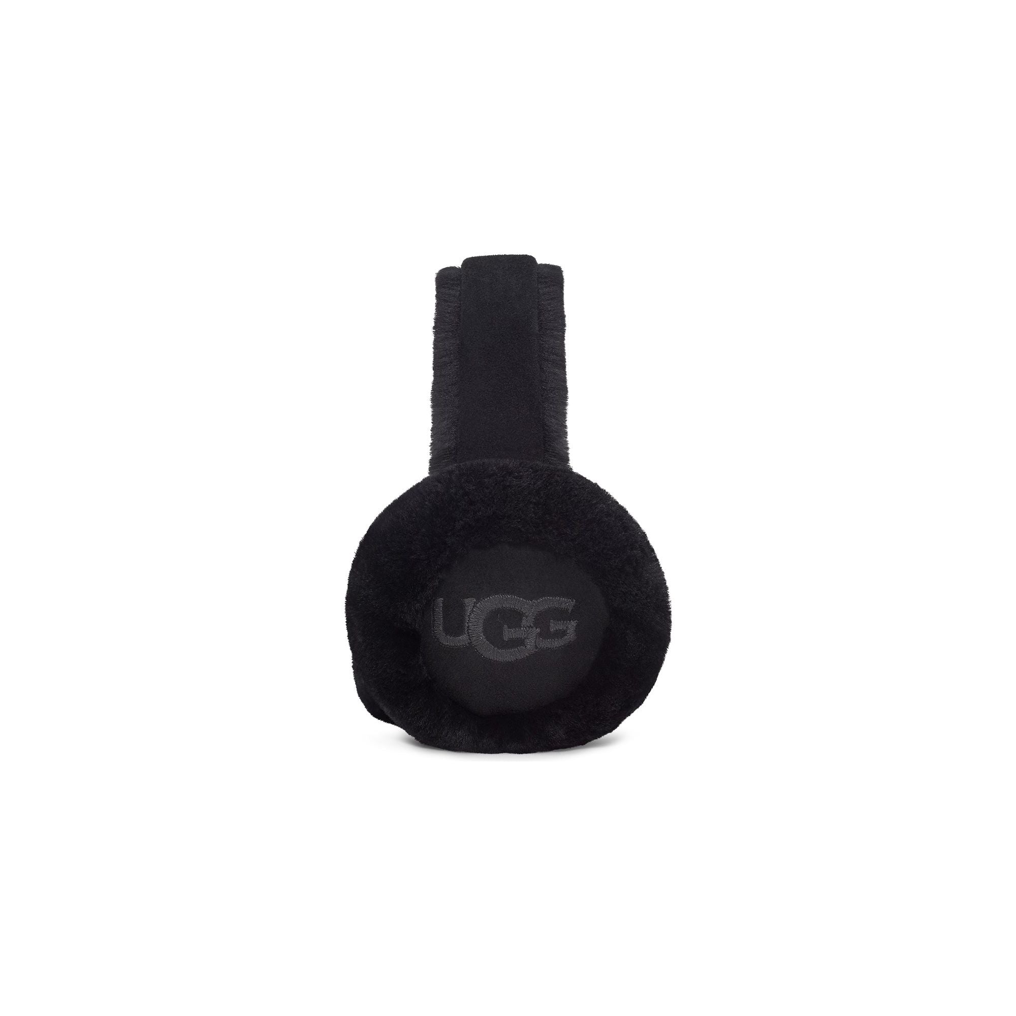 UGG Women's Sheepskin Embroidered Earmuffs - Winter Warm Fleece Lined Ear Muffs for Cold Weather - Perfect for Outdoor Activities, Skiing, and Snowboarding