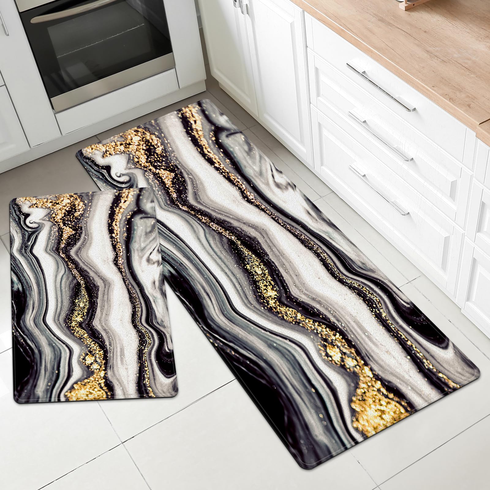 Premium Non-Slip Kitchen Floor Mat Set - 17
