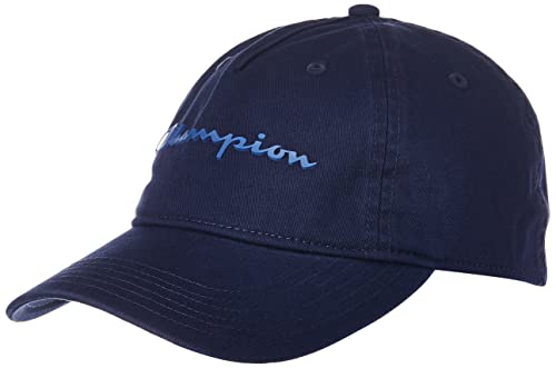 Champion Ameritage Dad Adjustable Baseball Cap - Navy/White One Size Fits Most - Perfect for Outdoor Sports, Casual Wear & Gifts