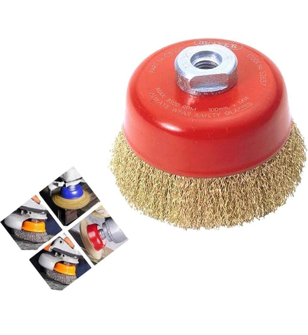 AK DIAMOND 3-Inch Twisted Wire Wheel Knotted Cup Brush Set for Angle Grinder - Heavy Duty Rust & Paint Removal Tool (Crimped Wire Wheel, 3-Pack) | Perfect for Metal Surface Cleaning, Weld Cleaning & Automotive Restoration