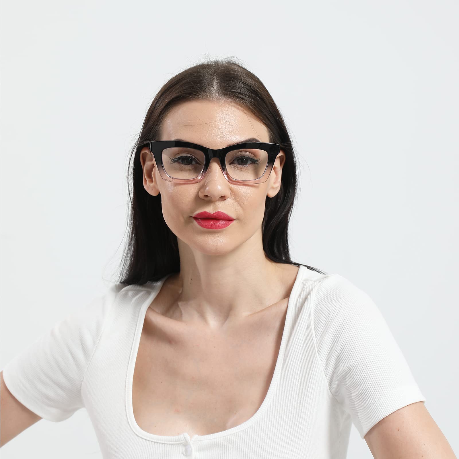 Oprah Style Reading Glasses for Women - Blue Light Blocking & Spring Hinge for Work & Screen Time