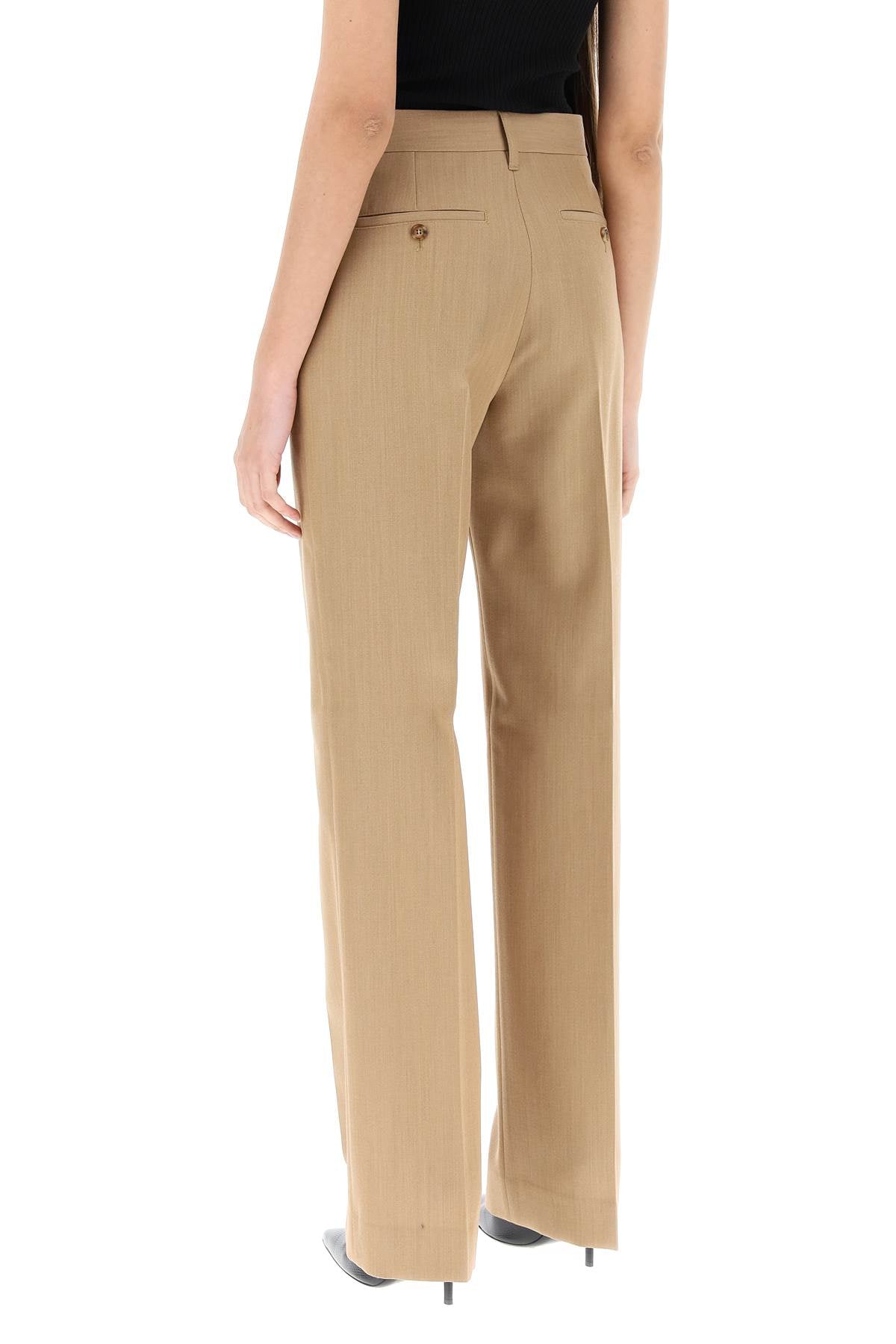 Burberry Tailored Wool Trousers for Men - Classic British Slim Fit Dress Pants for Business & Formal Occasions