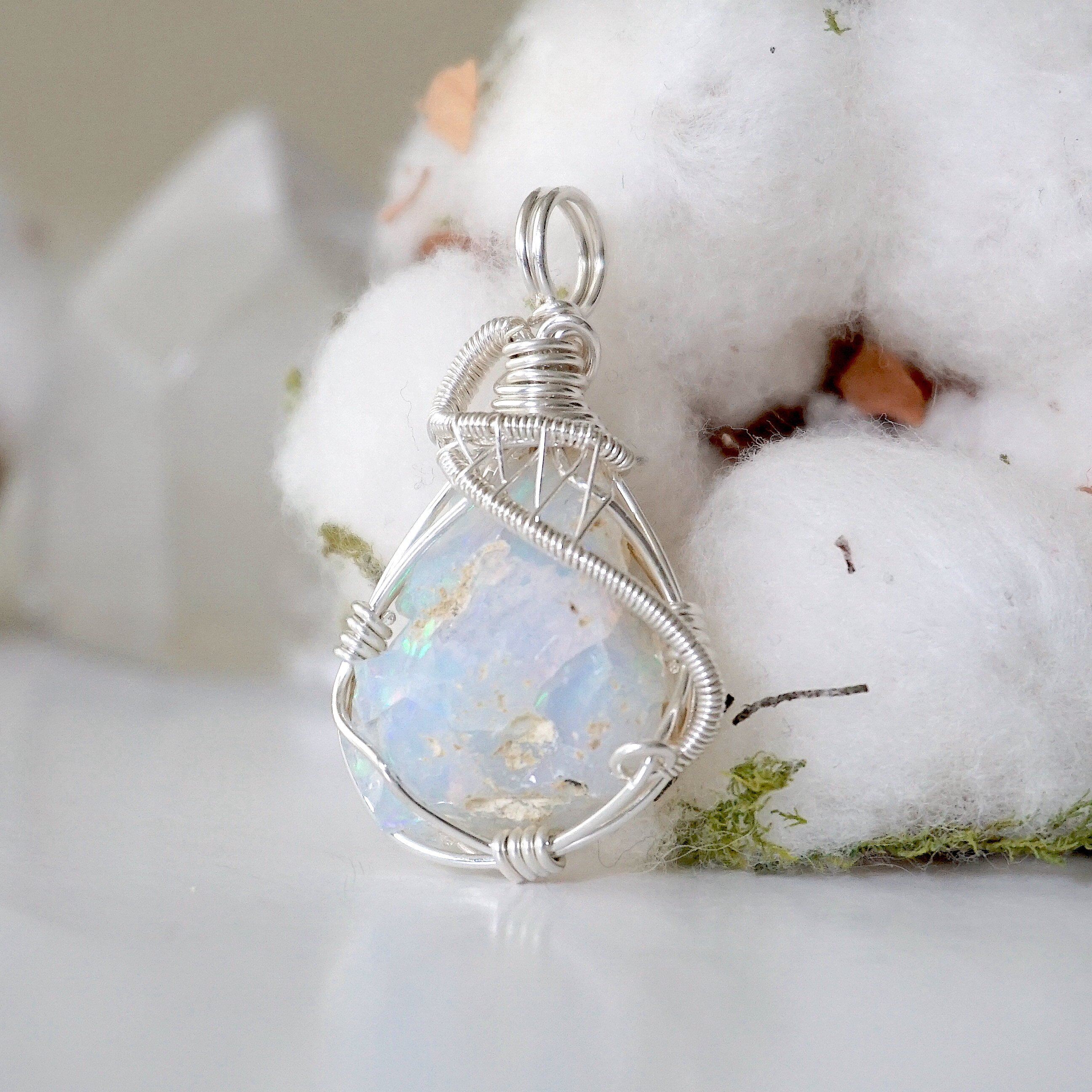 Fire Opal Pendant Necklace - Sterling Silver 925 Jewelry for Women | Elegant Gift for Birthday, Anniversary & Special Occasions