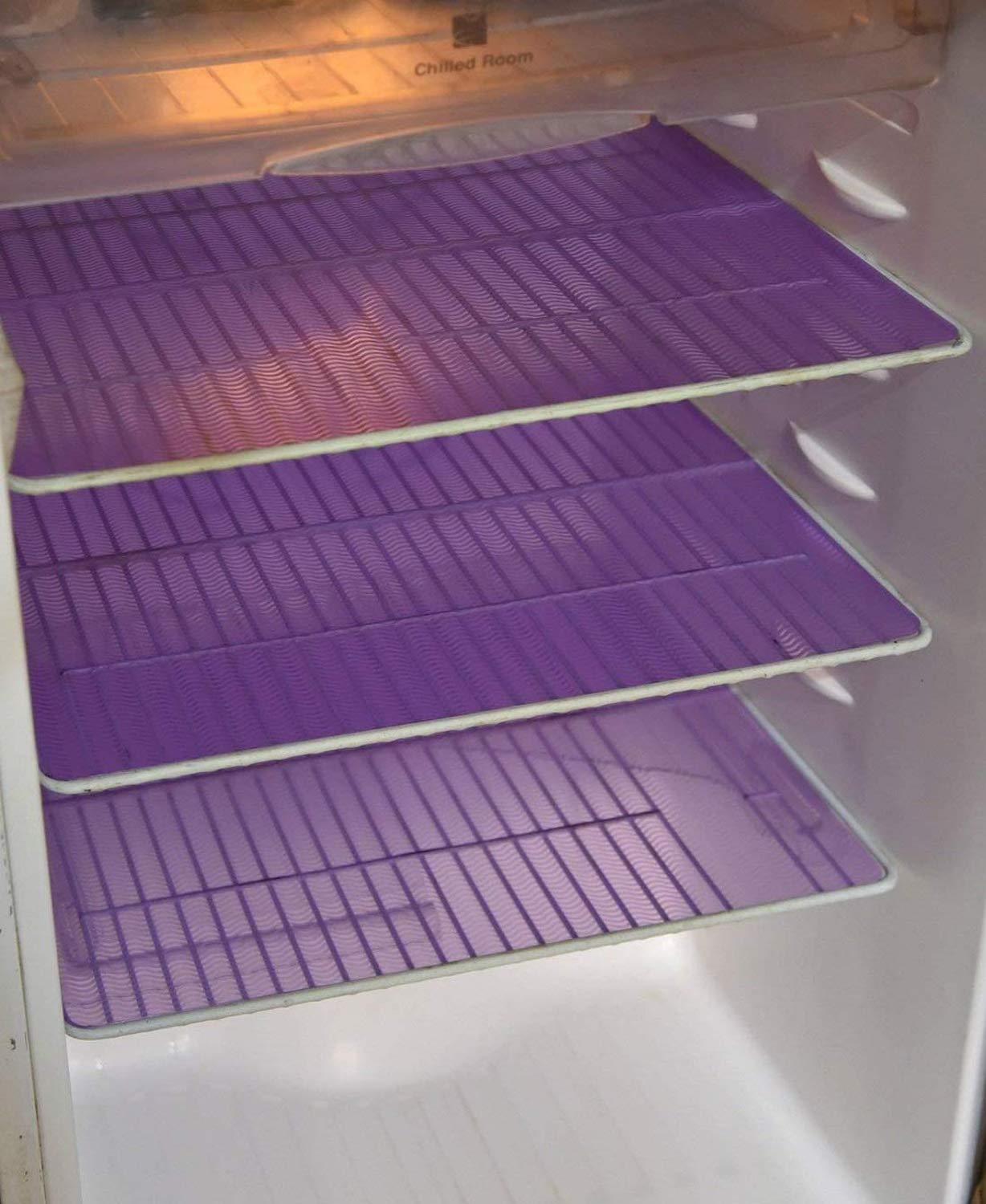 Kuber Industries™ 6-Pack Refrigerator Drawer Mats - Non-Slip Fridge Liners, Multipurpose Kitchen Mats (13x19 Inches, Blue) - Perfect for Food Storage, Spill Protection & Organizing Fruits/Veggies - Model VA325