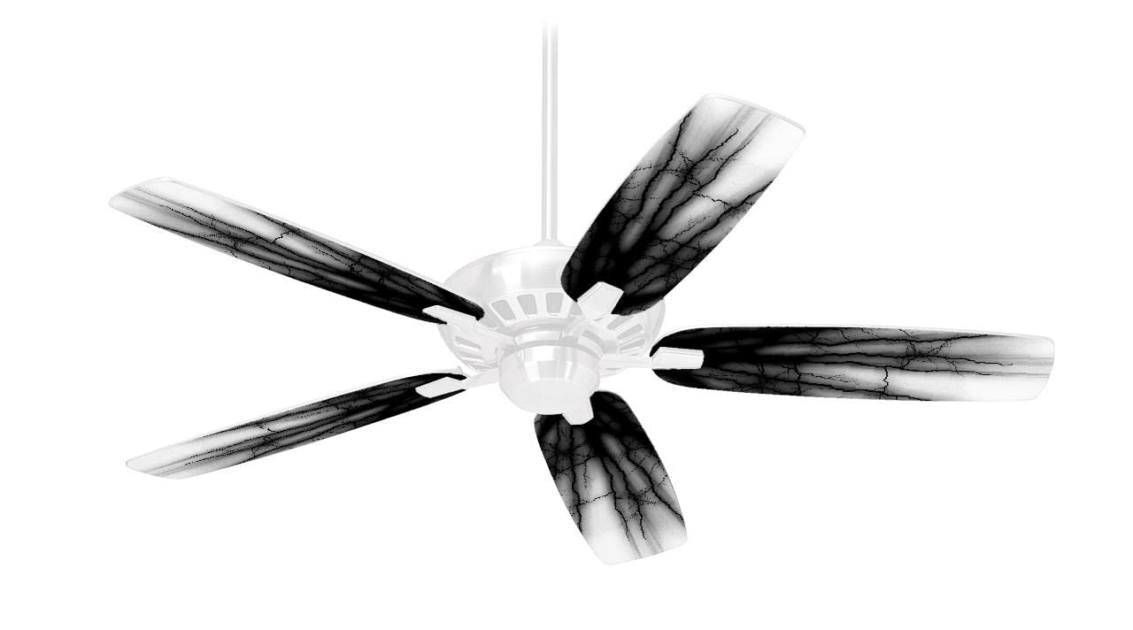 Black Ceiling Fan Skin Kit - Fits Most 42 Inch Ceiling Fans (Fan & Blades Sold Separately) | Easy DIY Upgrade for Bedroom, Living Room, or Patio