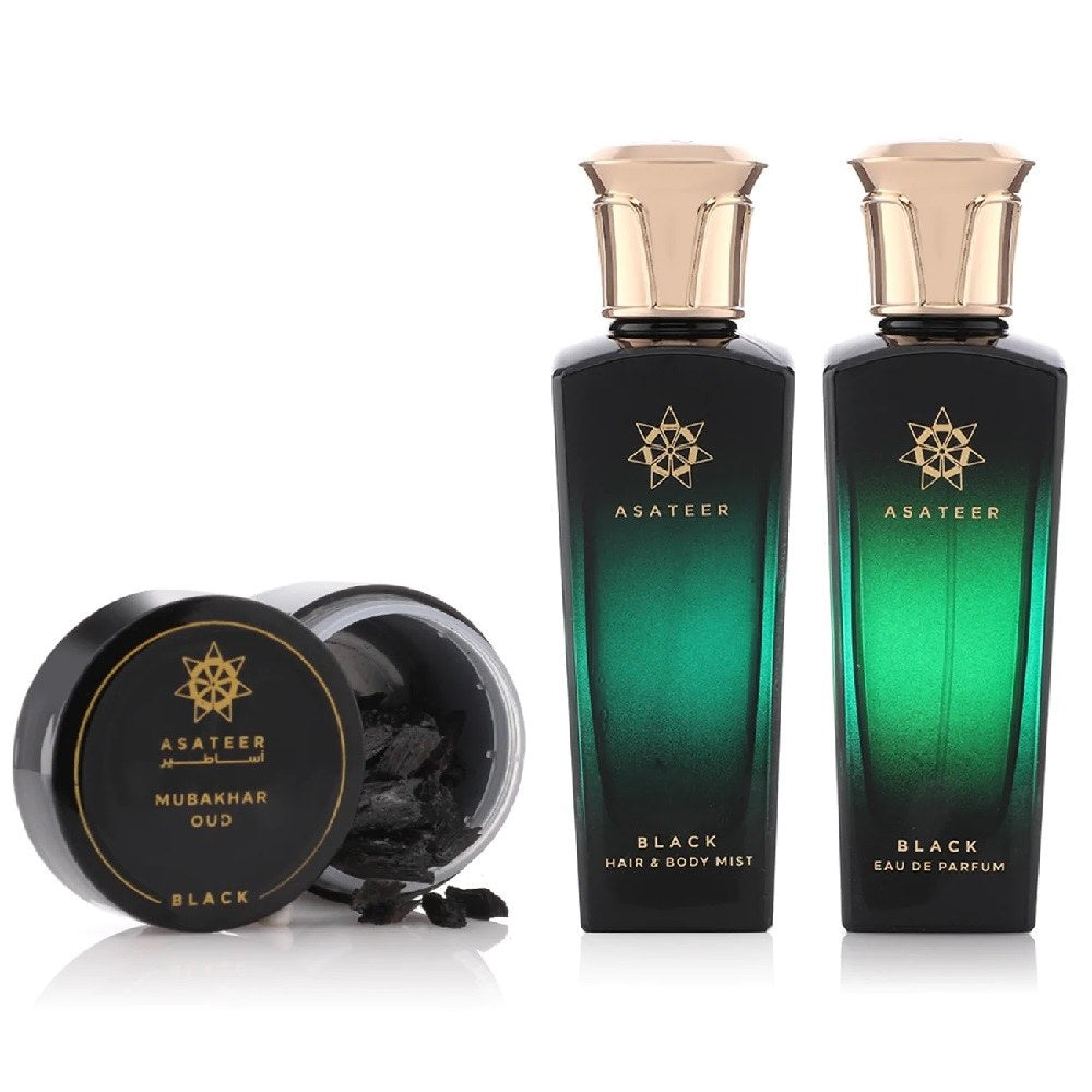 Black Perfume Gift Set - 3 Piece Fragrance Collection for Women | Perfect for Birthday, Anniversary & Valentine's Day Gifts