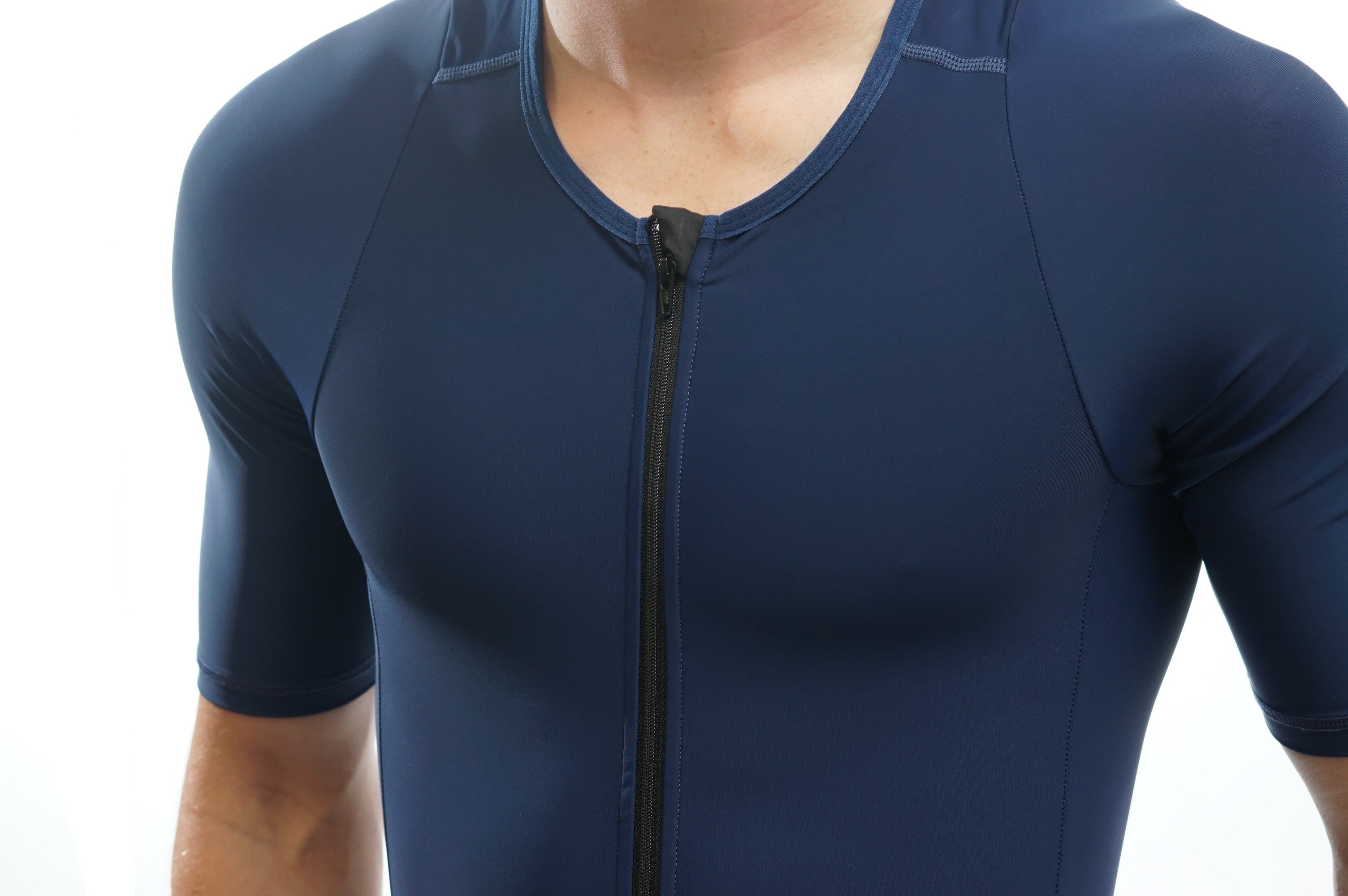 Premium Navy Triathlon Suit for Men & Women - High-Performance Tri Suit for Swimming, Cycling & Running - Ideal for Sprint, Olympic & Ironman Races