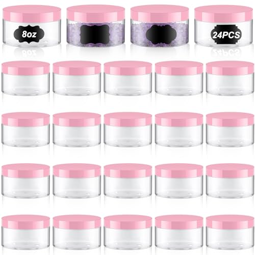 Clear with Pink Lid