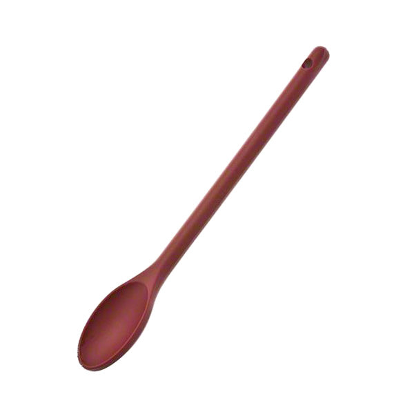 Browne 57538205 Red Nylon Spoon - 12 Inch Long Durable Kitchen Utensil for Cooking, Baking, and Serving - Perfect for Non-Stick Cookware and Hot Dishes