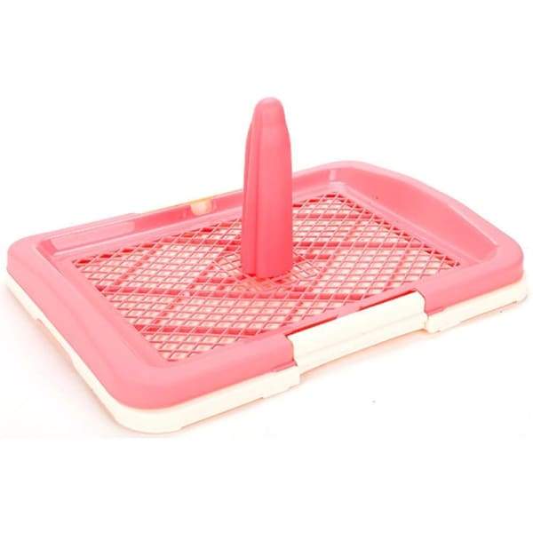 Honey Care Pee Tray With Column - 2 Colors | Dog Training Pads Holder | Pet Bathroom Accessories for Small & Medium Dogs | Indoor & Outdoor Use