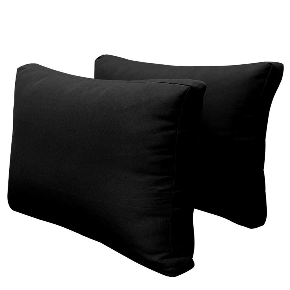 Outdoor Bolster Back Pillow Cover - Knife Edge Design, Style 2, Full Size (AD109) - Perfect for Patio Furniture, Sunroom Decor & Backyard Lounging