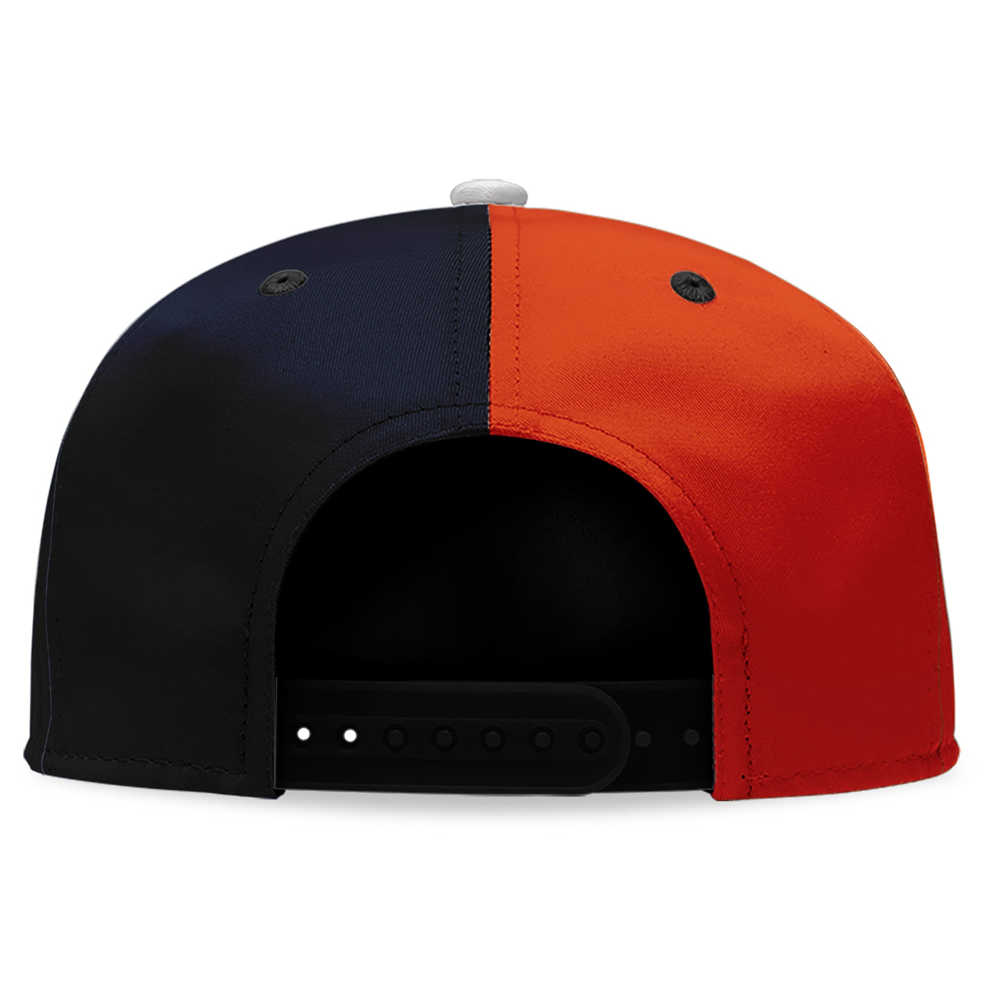 Custom Deep Blue & Orange Illinois Hat - Adjustable Stitched Sport Design Cap - Personalized PR067B D028017 - Perfect for Game Days, Tailgating & Fan Support
