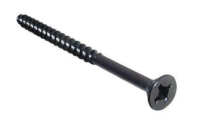 #8 Flat Head Phillips Drive Screws 2.5 Inch (100-Pack) - Black Ultimate Construction Screws for Woodworking, Furniture Assembly & DIY Home Projects