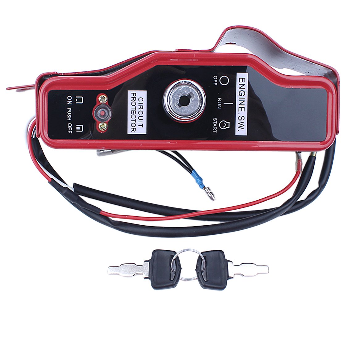 Honda GX390 13HP & GX340 11HP Engine Ignition Switch Box with Control Box Key - Replacement Part for Small Engine Repair, Lawn Mower, Generator, and Power Equipment