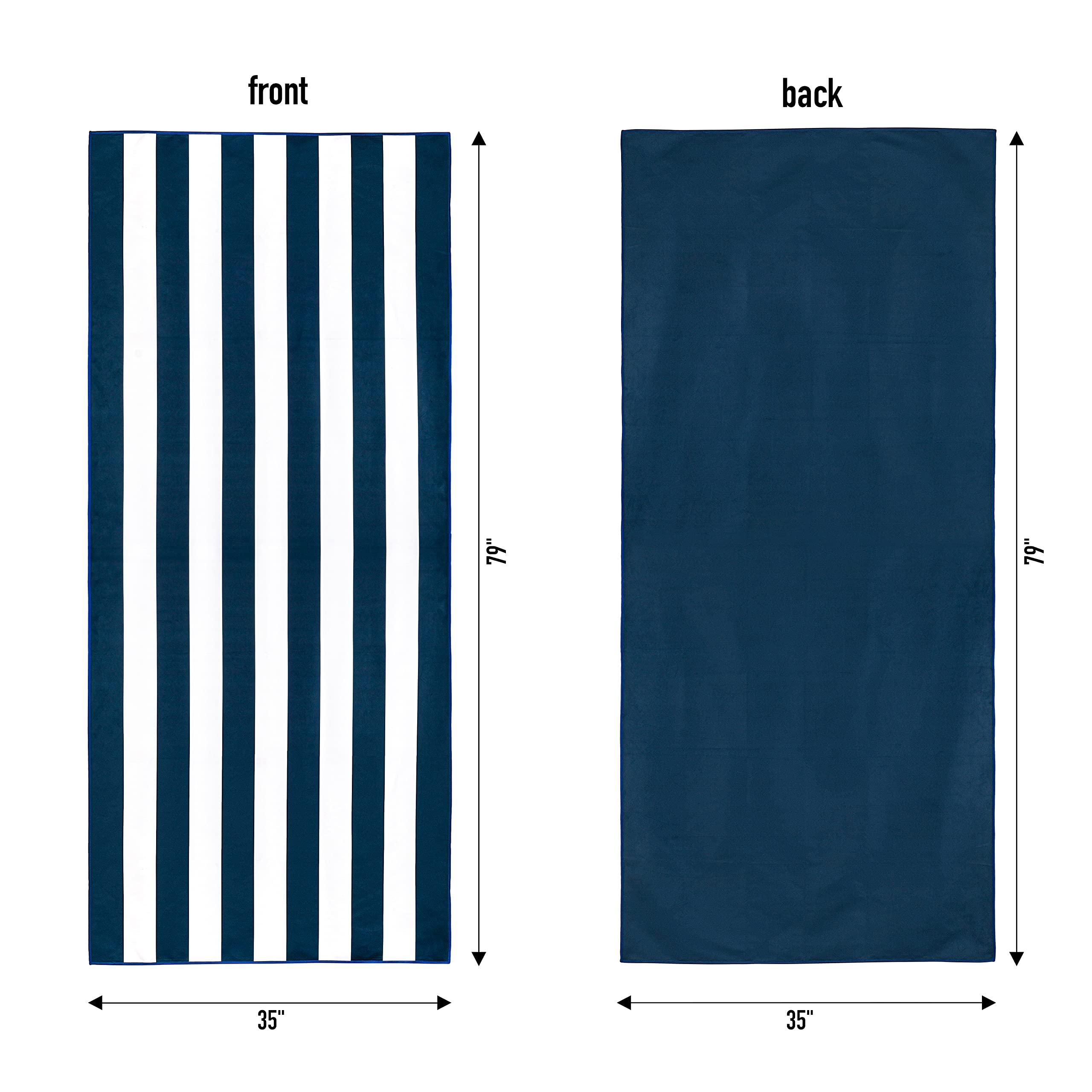 Large Waterproof Beach Tote Bag with Zipper & Pockets - for Travel & Pool Days