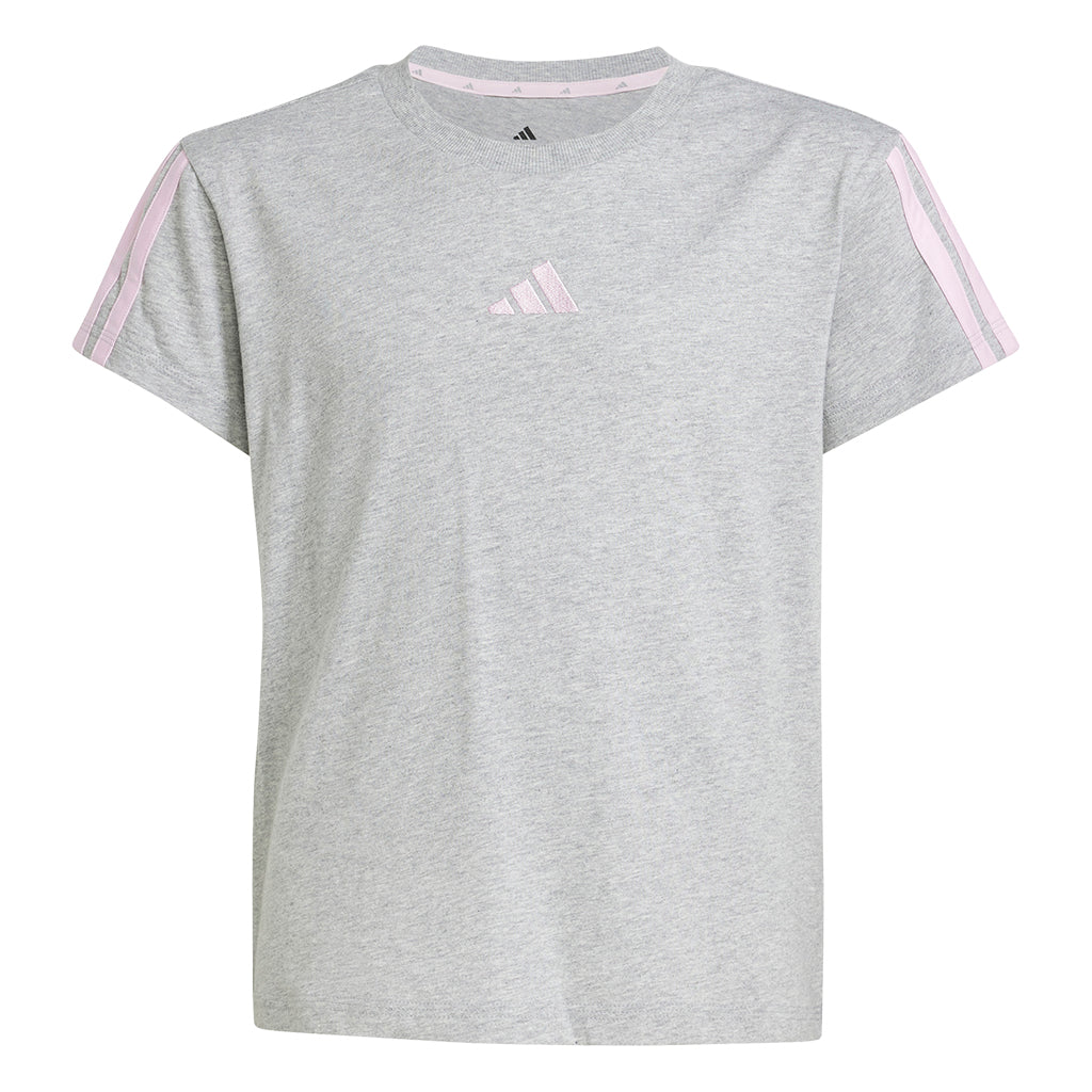Adidas Girls' Essential T-Shirt - Soft Cotton Short Sleeve Tee for School, Sports & Everyday Wear