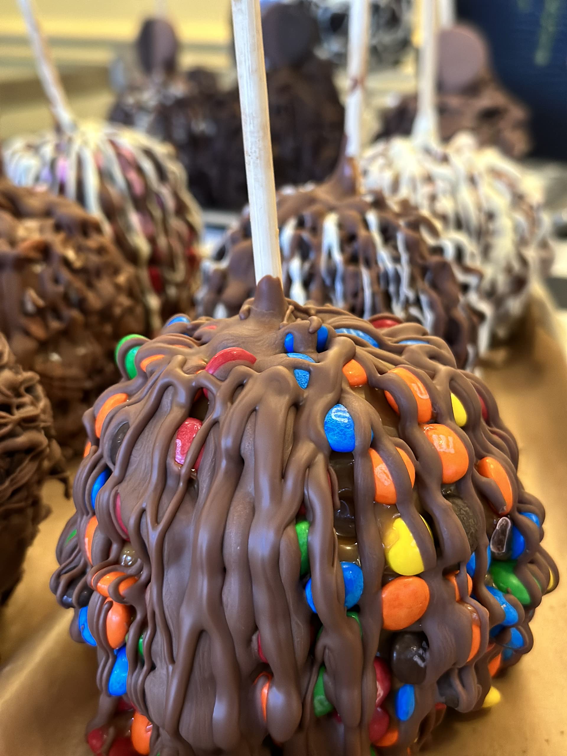Gourmet Jumbo Caramel Apple with Chocolate - Perfect for Gifts & Parties