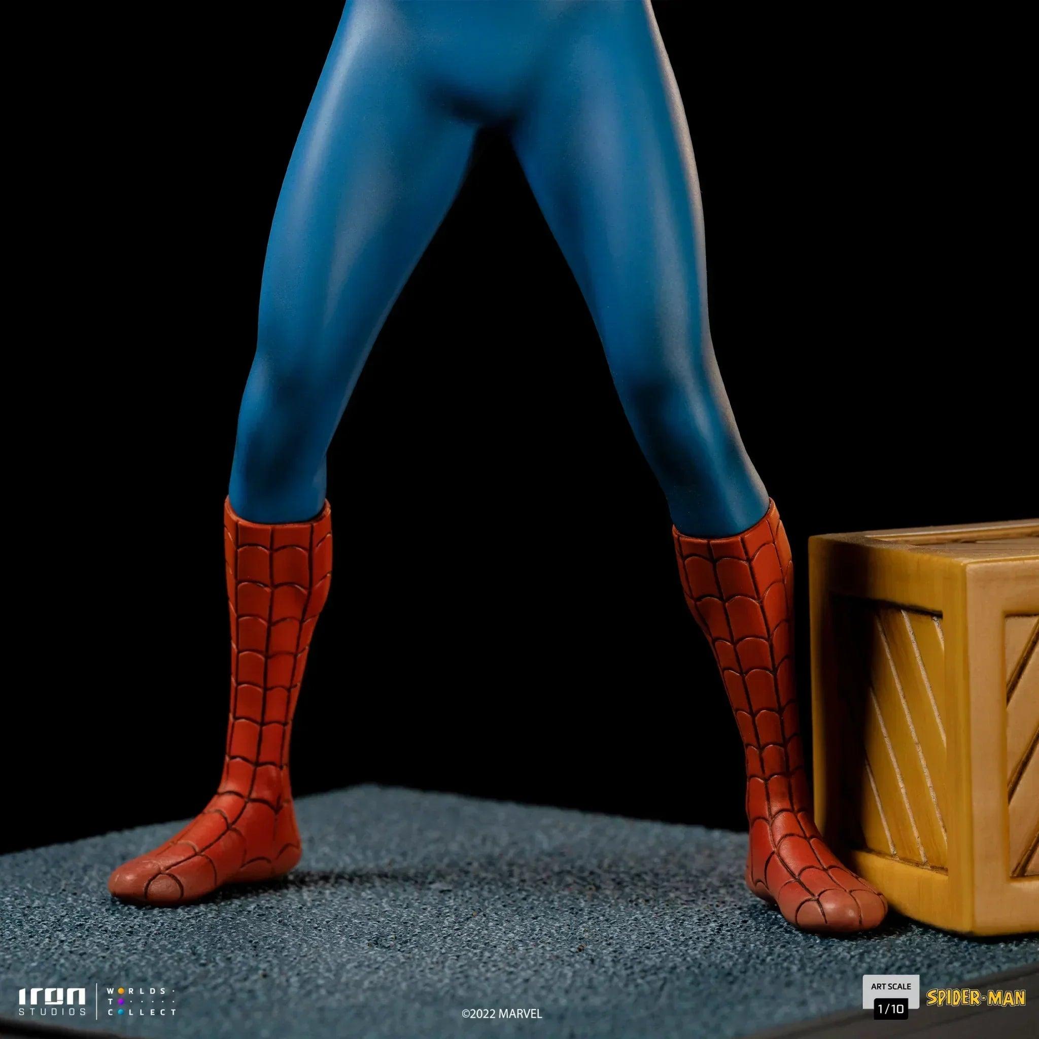 Iron Studios Spider-Man 60s Animated Series BDS Art Scale 1/10 Statue - Collectible Marvel Superhero Figure for Display & Home Decor
