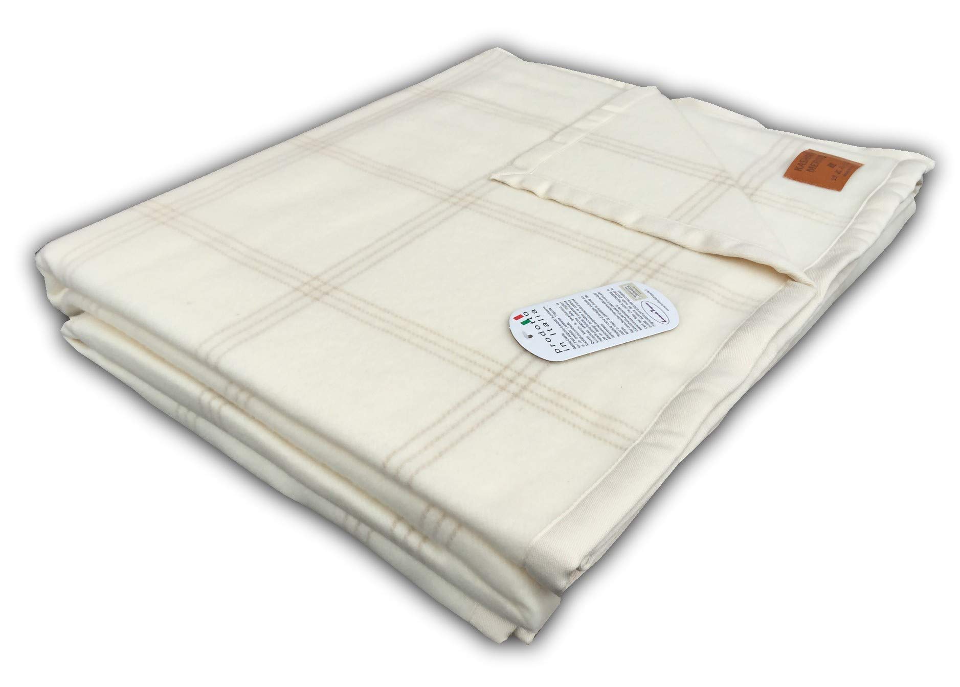 Tex Family Adelaide - Lightweight Summer Cashmere Merino Wool Blanket for King/Queen Bed | Perfect for Cozy Evenings, Outdoor Picnics & Travel