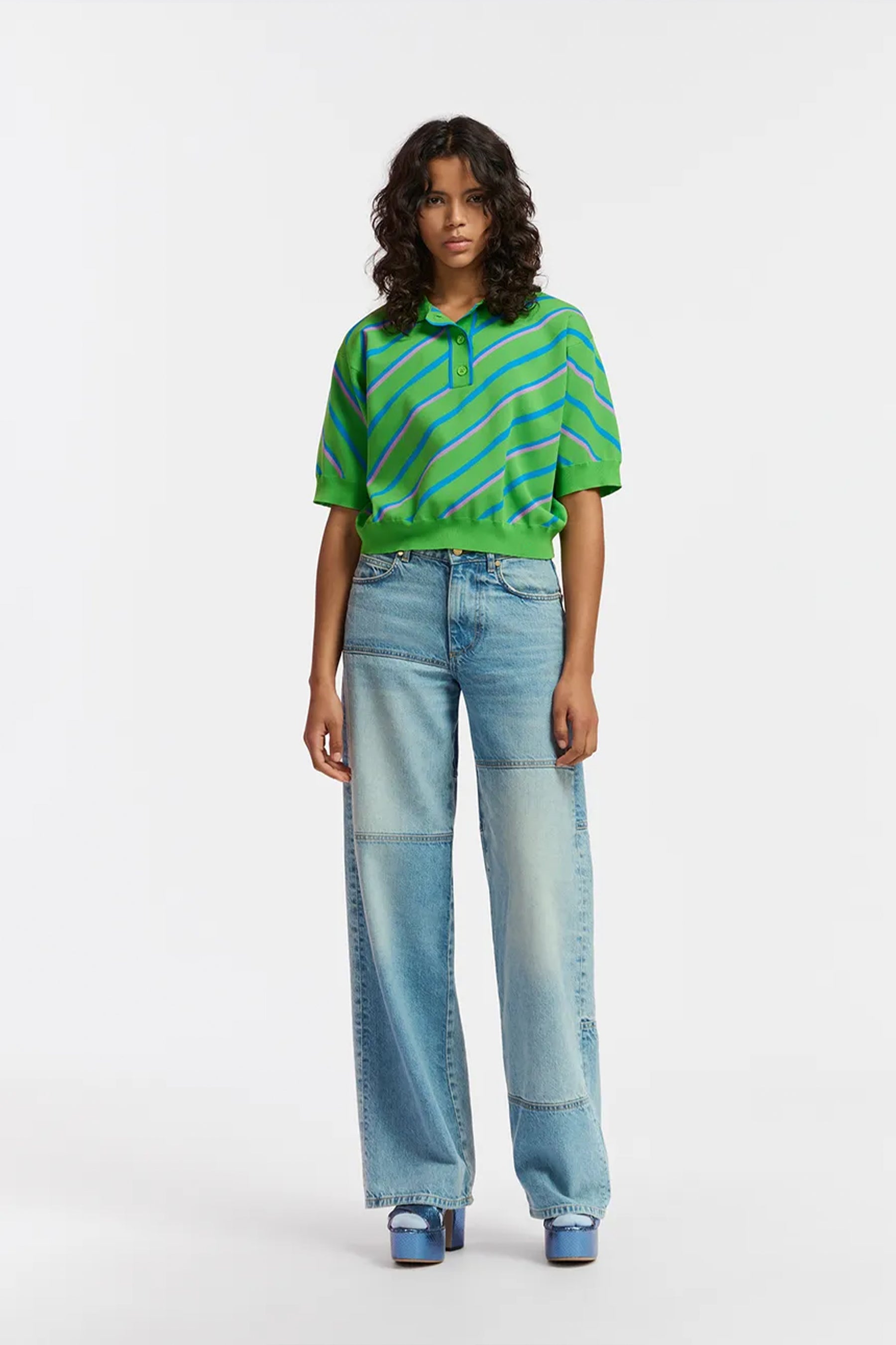 Essentiel Antwerp Farfalla Polo Shirt for Men & Women - Stylish Green Casual Top for Spring & Summer Outfits | Perfect for Office, Travel & Weekend Wear