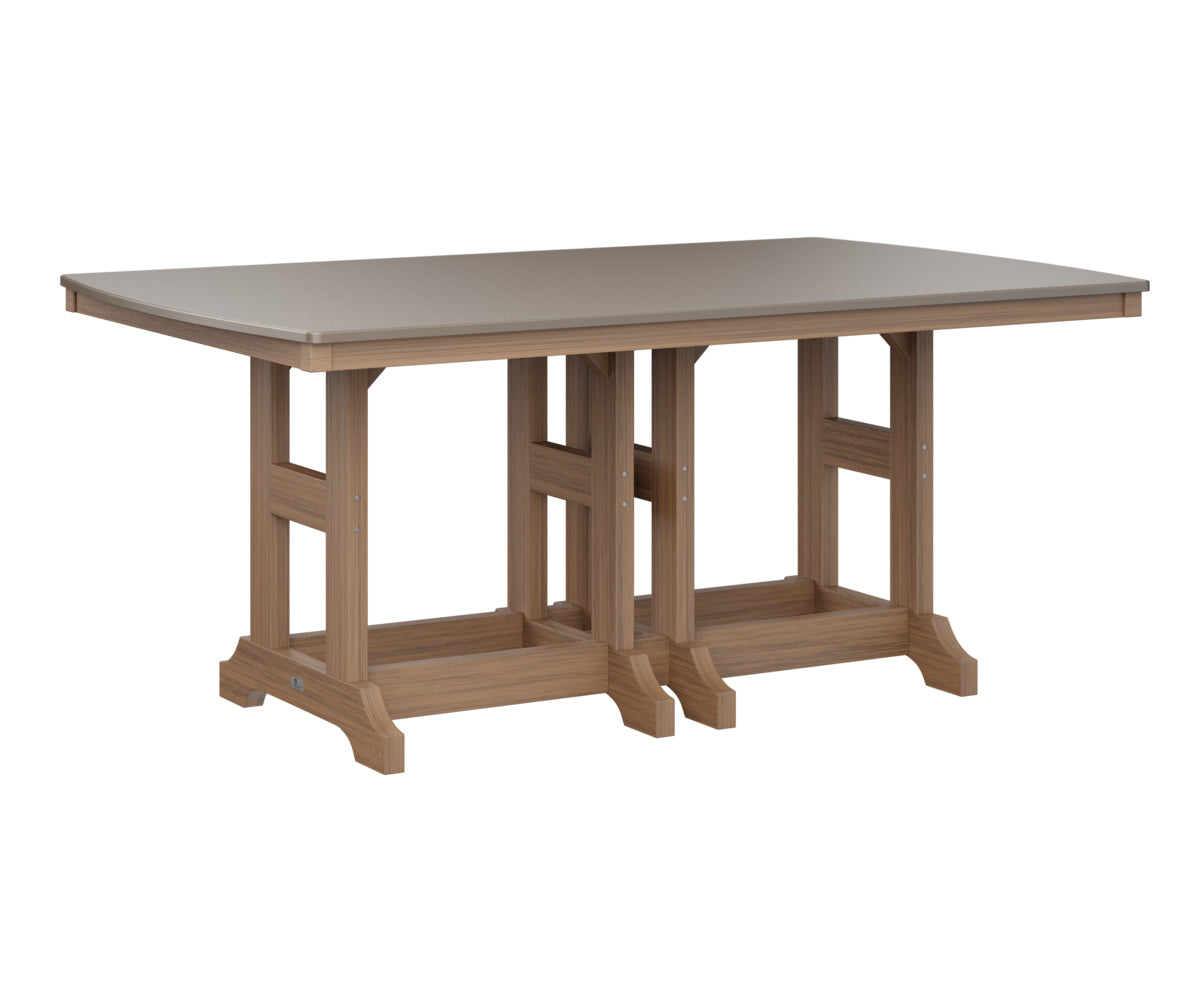 Berlin Gardens 44 x 72 Inch Rectangular Bar Height Outdoor Dining Table - Perfect for Patio, Deck, Garden & Backyard Entertaining