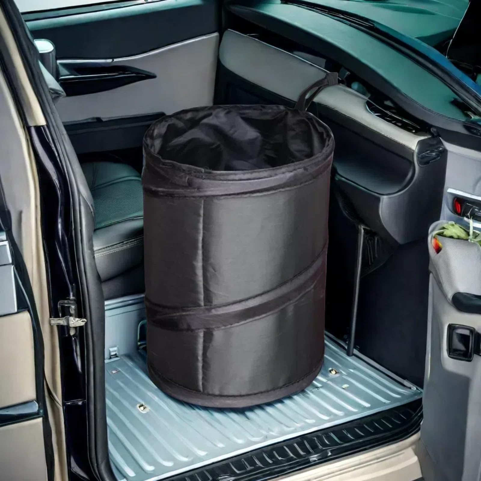 2-Pack Foldable Hanging Car Trash Can with Hook - 2 Gallon Collapsible Car Garbage Bin for Easy Cleaning - Perfect for Road Trips, Commuting & Keeping Your Vehicle Clean