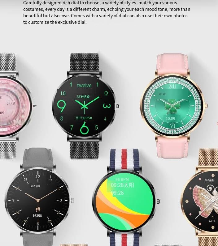 Violeva Arista Smart Watch - Fitness Tracker with Heart Rate Monitor, Sleep Tracking, Waterproof Activity Watch for Men & Women - Perfect for Running, Swimming & Daily Use (Silver)