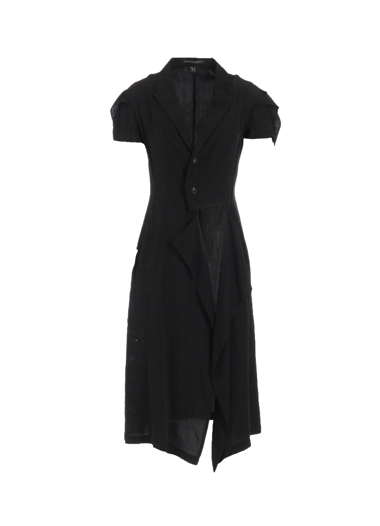 Cupro Dungaree Baller Lace Square Cloth Sleeve Jacket - Stylish Women's Fashion Outerwear for Casual Outings and Office Wear