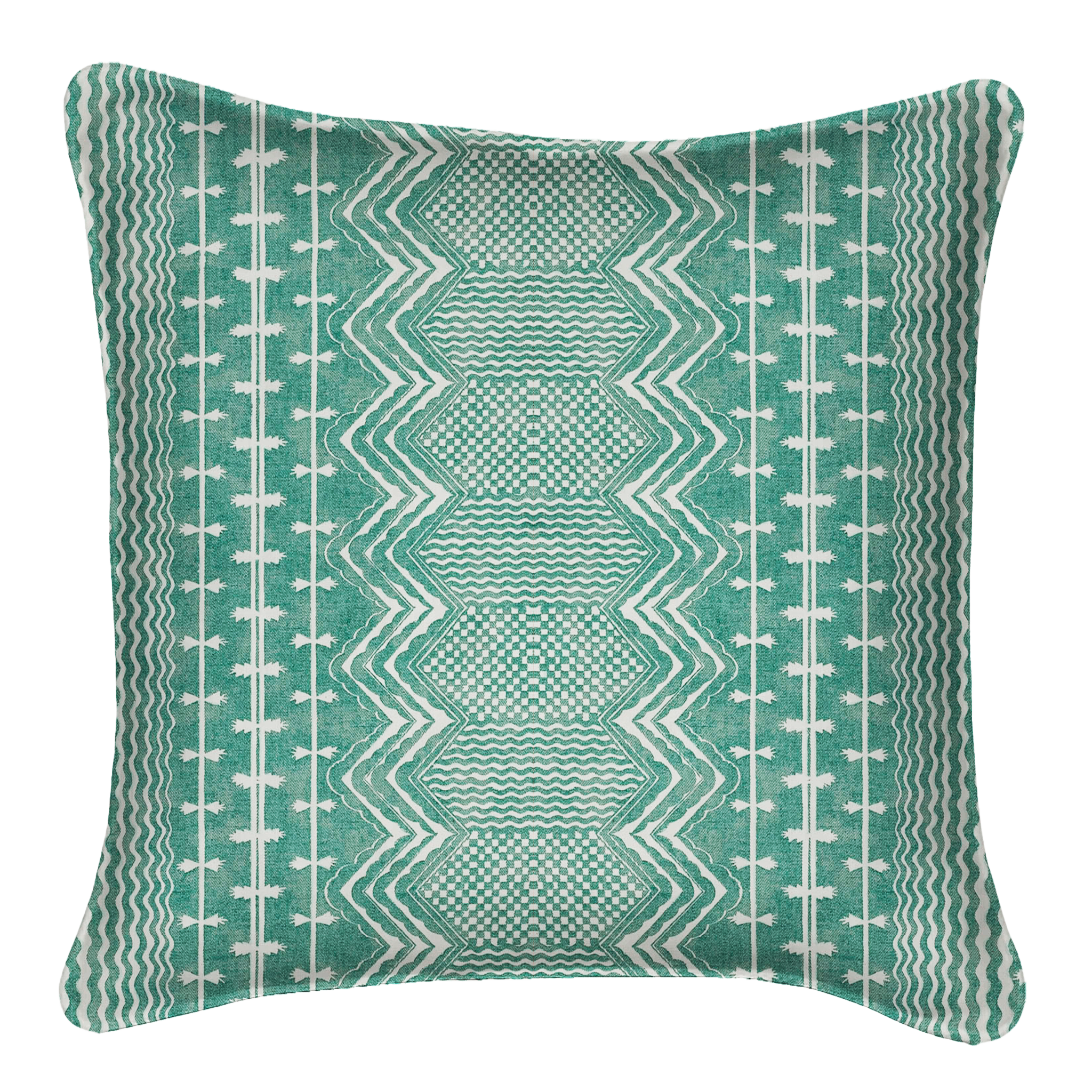 Premium Abbey Stripe Green Pillow Cover - Soft & Stylish Decorative Pillowcase for Living Room, Bedroom, or Sofa - Perfect Home Decor Accent