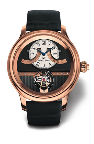 Jaquet Droz Tourbillon Power Reserve 18K Rose Gold Luxury Men's Watch - Perfect for Business Meetings & Formal Events