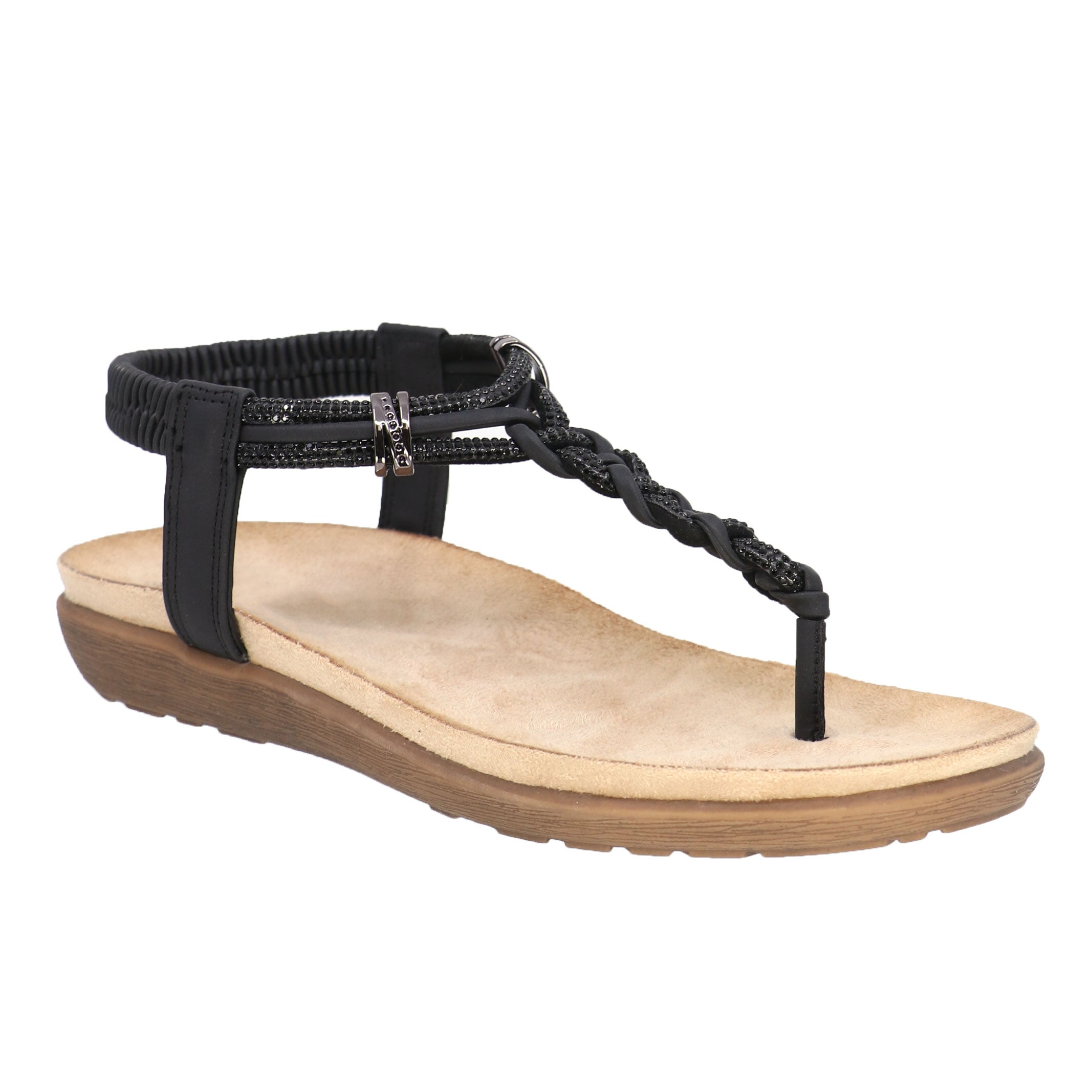 Women's Trisha Braided Sandals - Comfortable Summer Flat Sandals for Beach, Walking & Casual Outfits | Breathable & Stylish Slip-On Design