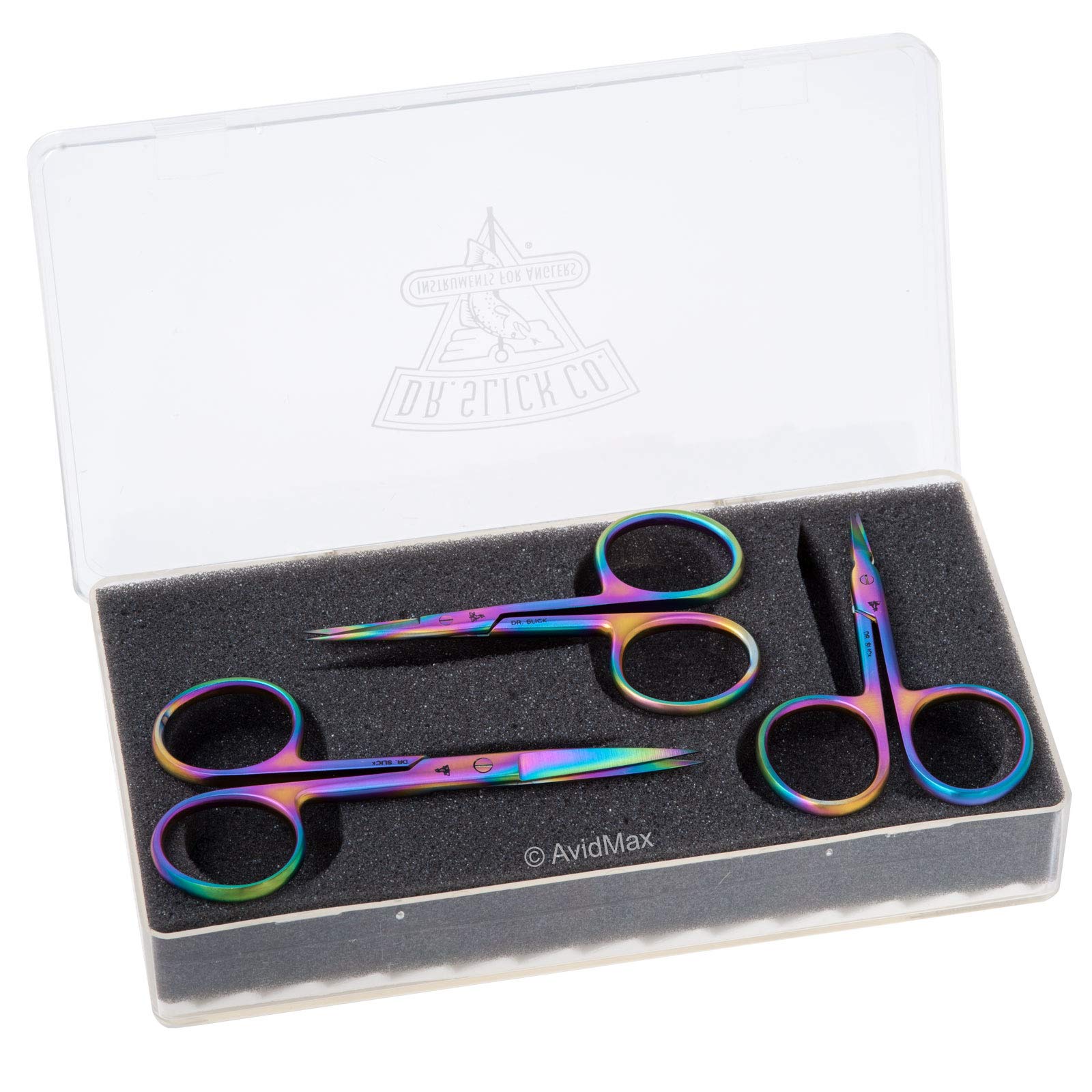 Dr. Slick Prism Scissors Set - Premium Stainless Steel Hair Cutting Shears for Professional Stylists & Barbers - Perfect for Salon, Home Haircuts & Grooming Kits