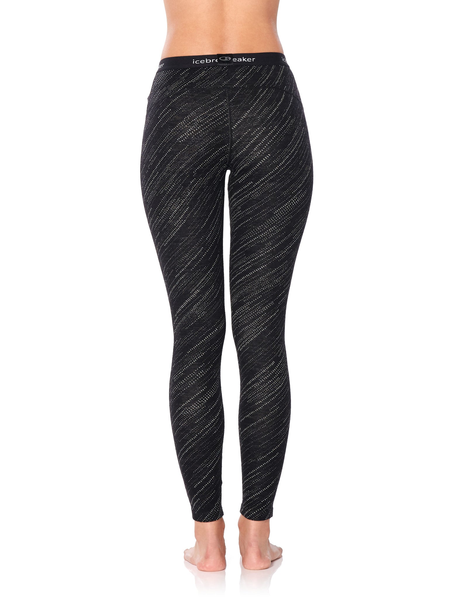 250 Vertex Leggings Snow Storm - Women's High Waist Yoga Pants for Running, Workout & Winter Sports - Thermal Fleece Lined Tights for Cold Weather