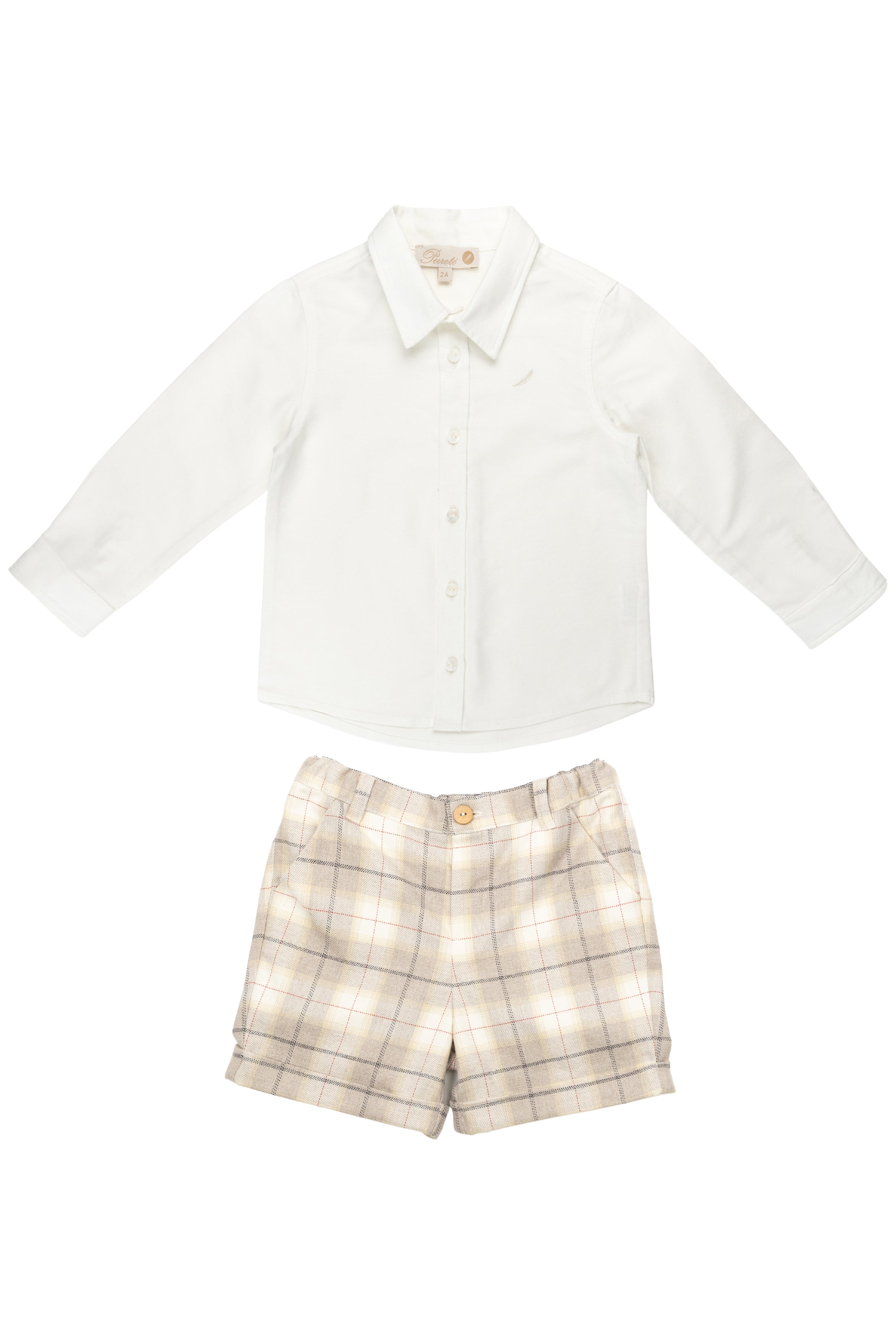 Zayn Men's Casual Shirt & Stone Tartan Shorts Set - Stylish Summer Outfit for Beach, Party, and Streetwear Fashion