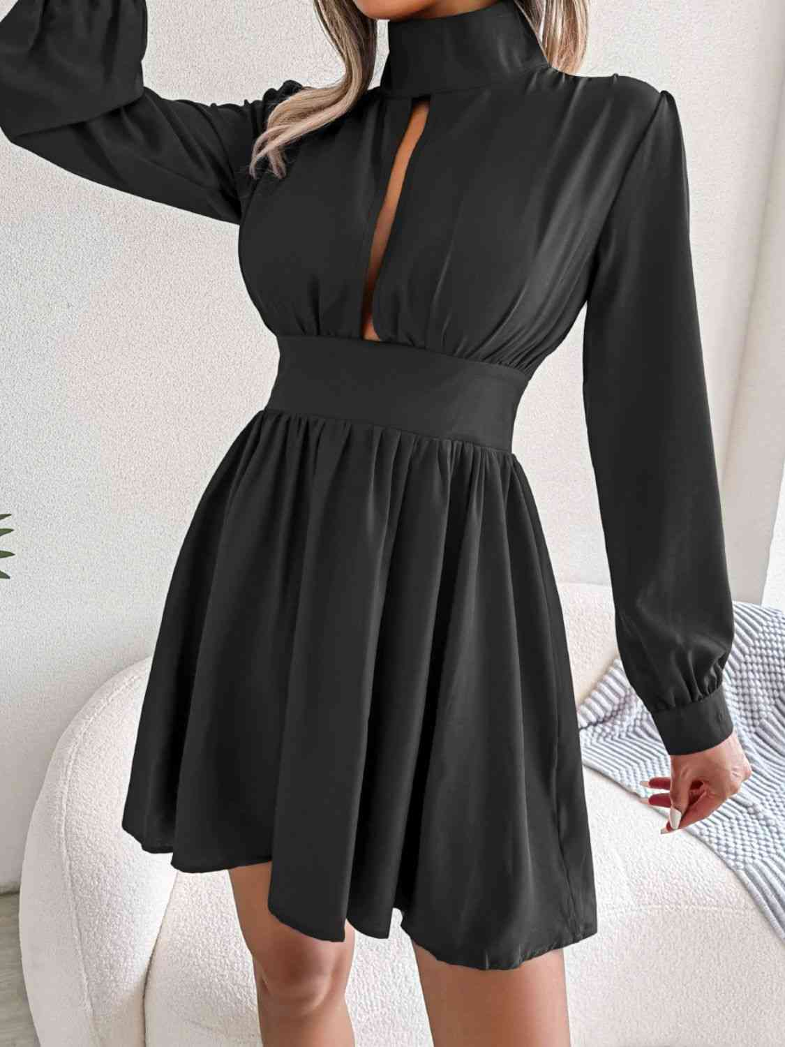 Elegant Collared Resort Dinner Mini Dress for Women - Perfect for Cocktail Parties, Beach Weddings & Summer Vacations