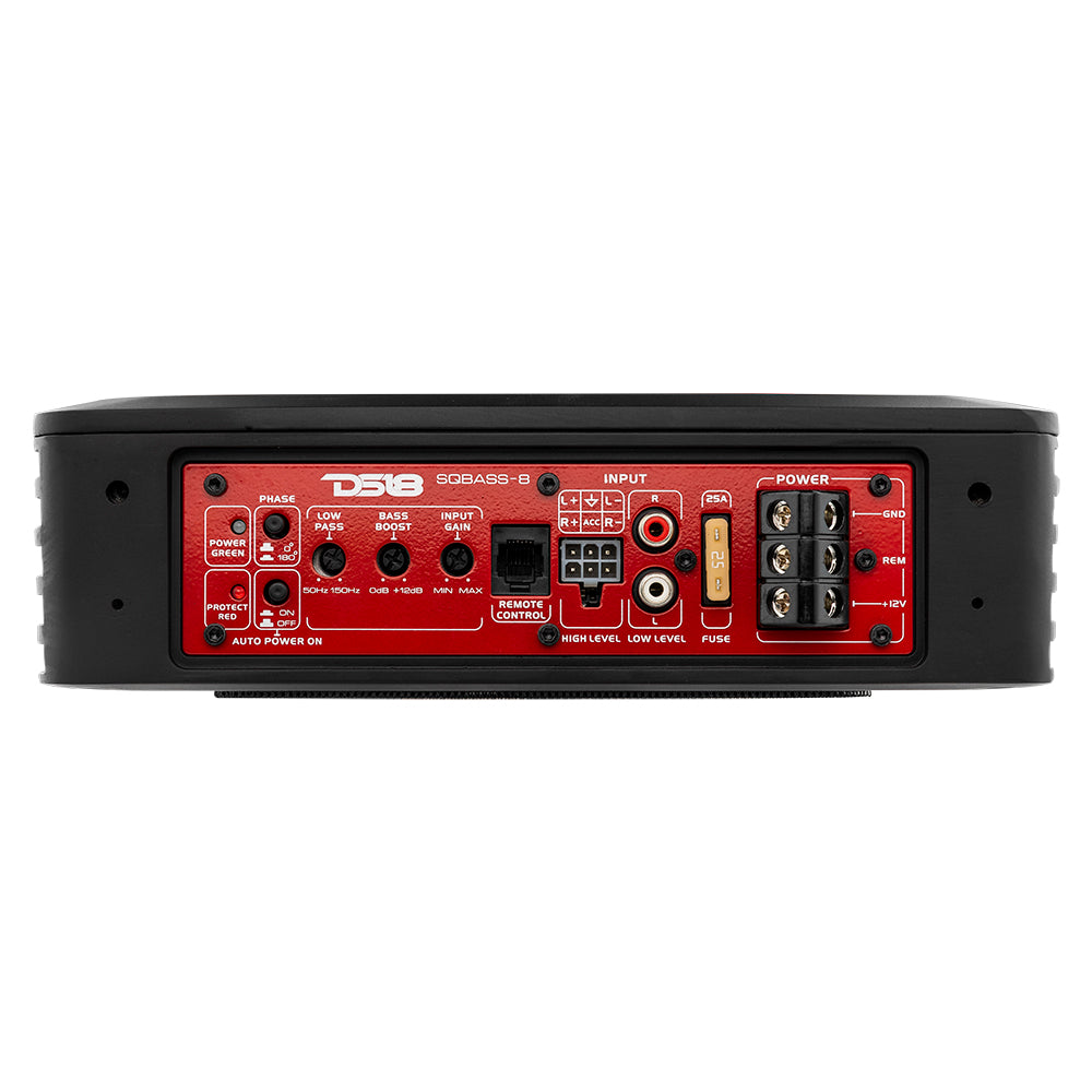 300W RMS 8-Inch Amplified Under-Seat Subwoofer - Powerful Bass for Cars, Trucks & SUVs | Compact Design for Space-Saving Installation